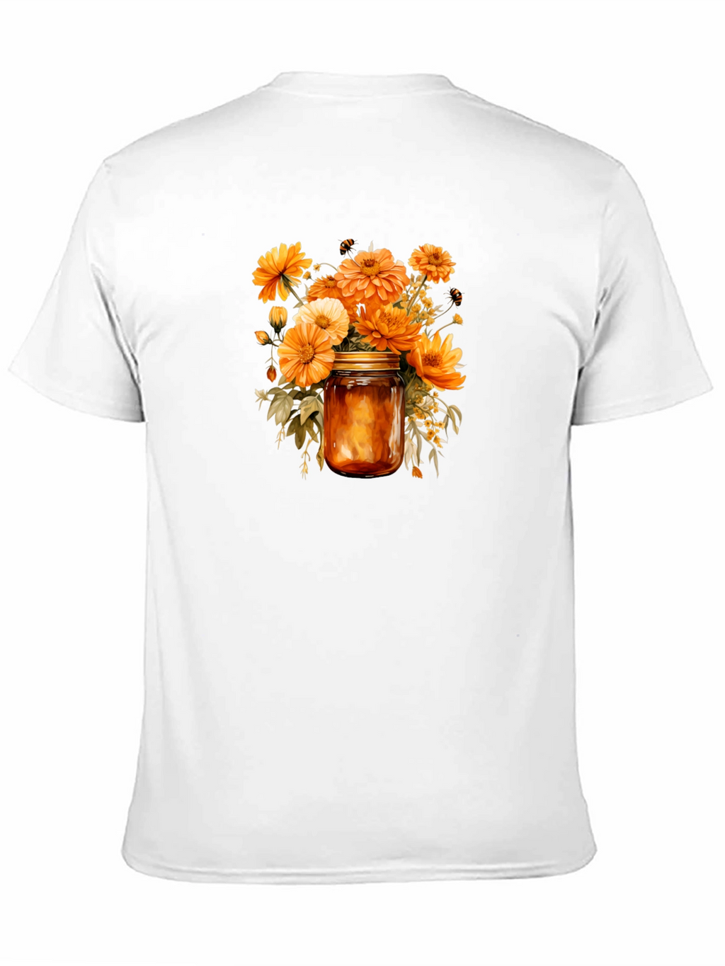 Floral Jar Graphic Tee - Stylish Comfort