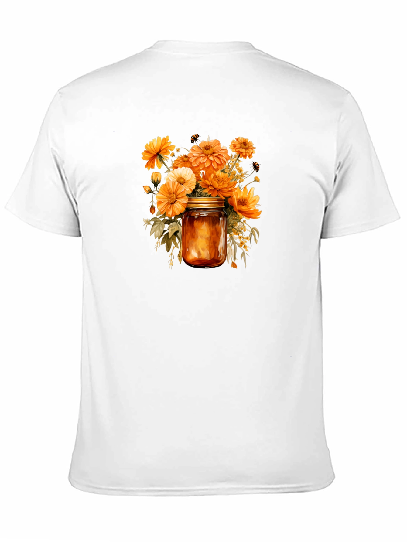 Floral Jar Graphic Tee - Stylish Comfort
