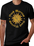 Good Morrow Sun Graphic Black T-Shirt