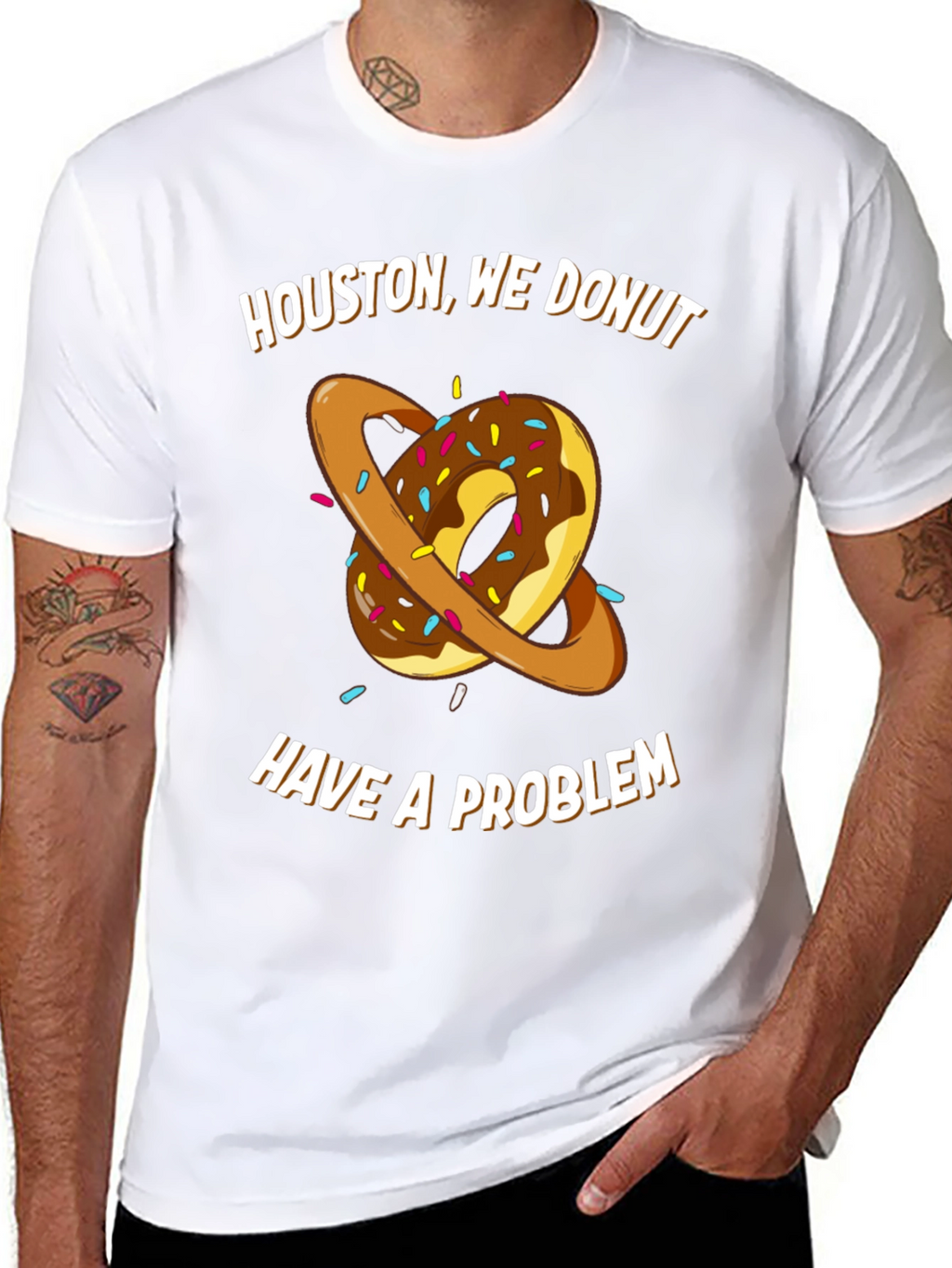 Houston We Donut Have A Problem T-Shirt