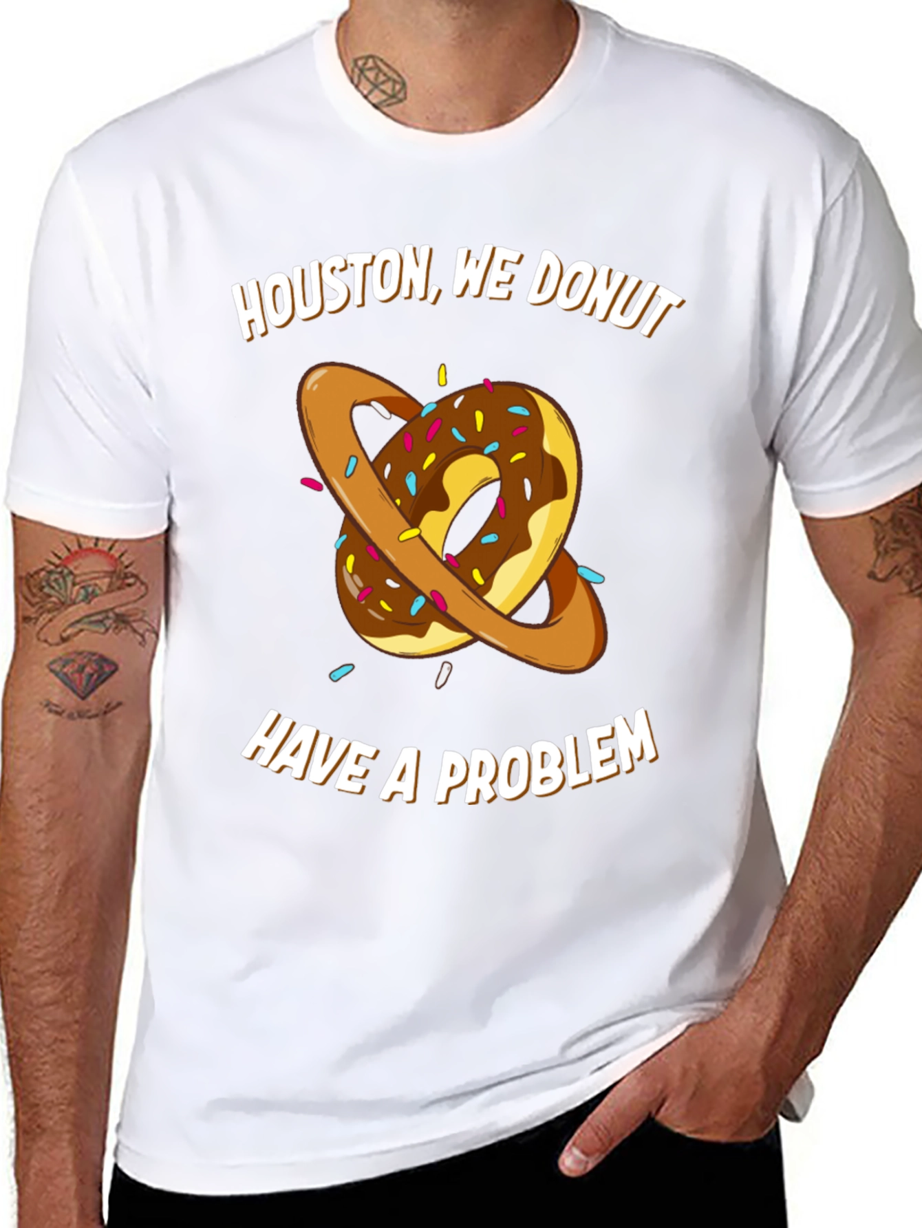 Houston We Donut Have A Problem T-Shirt