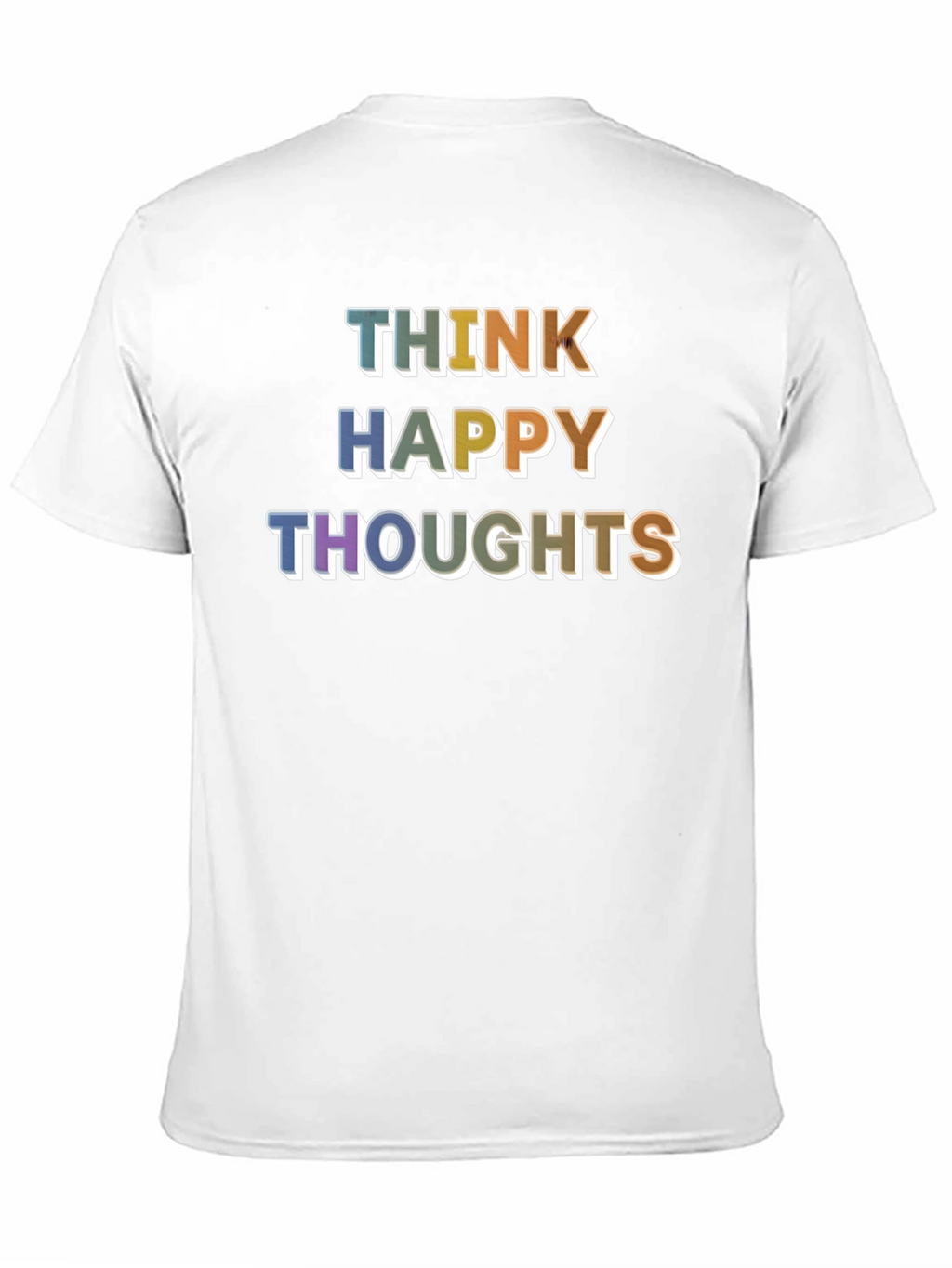 Think Happy Thoughts Graphic T-Shirt - Positive Vibes!