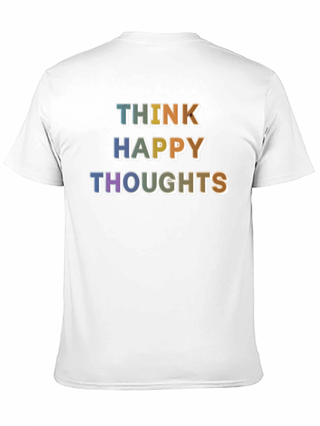 Think Happy Thoughts Graphic T-Shirt - Positive Vibes!