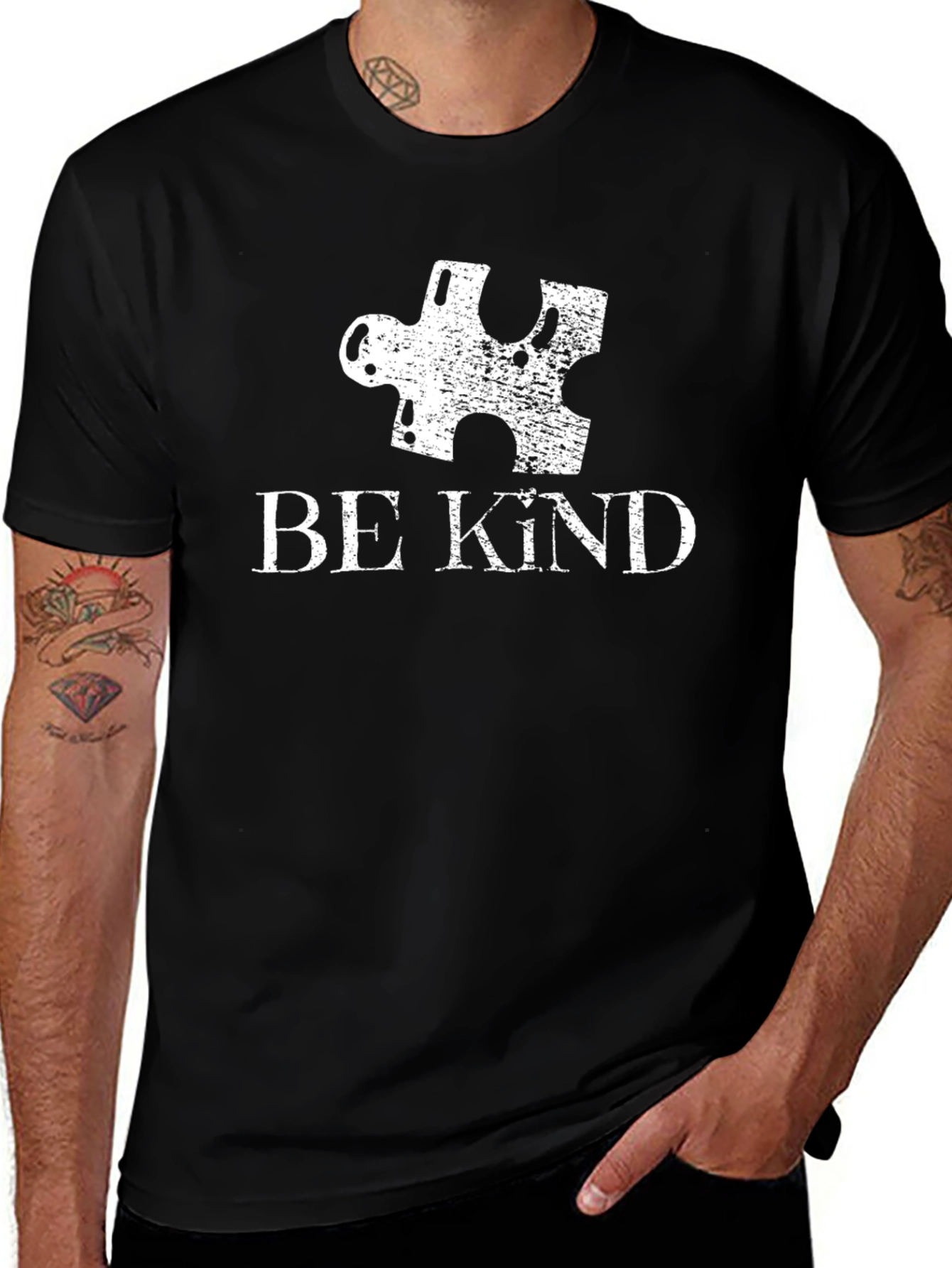 Be Kind Autism Awareness Puzzle Piece T-Shirt