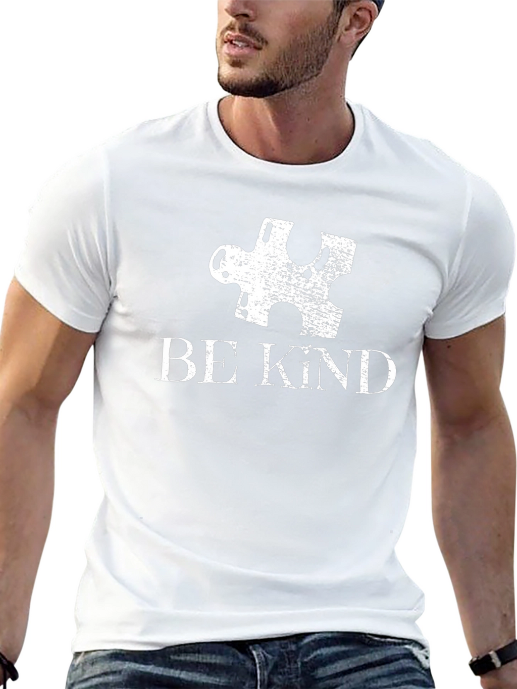 Be Kind Autism Awareness Puzzle Piece T-Shirt