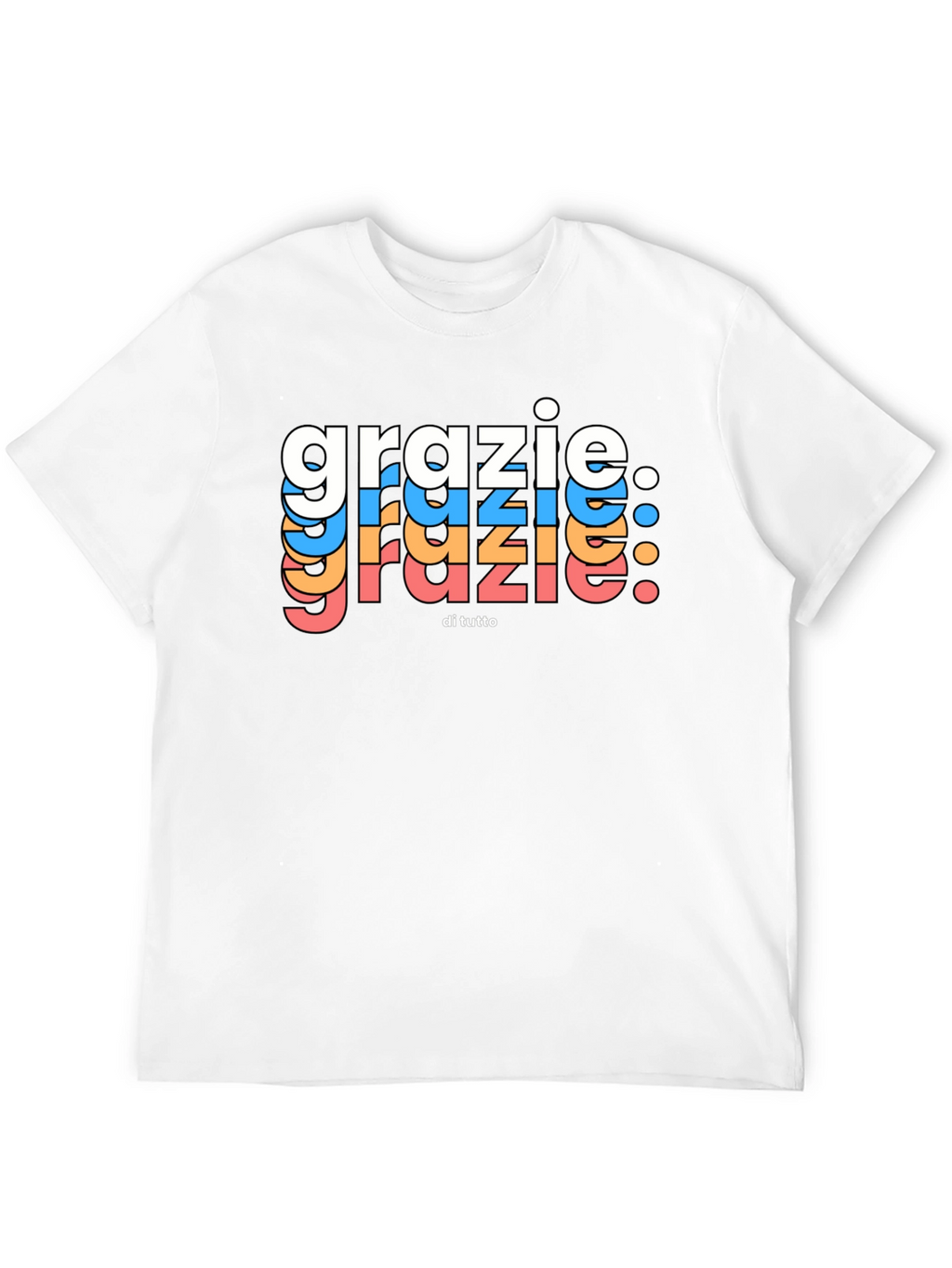 Grazie Di Tutto Graphic Tee - Black Cotton Blend