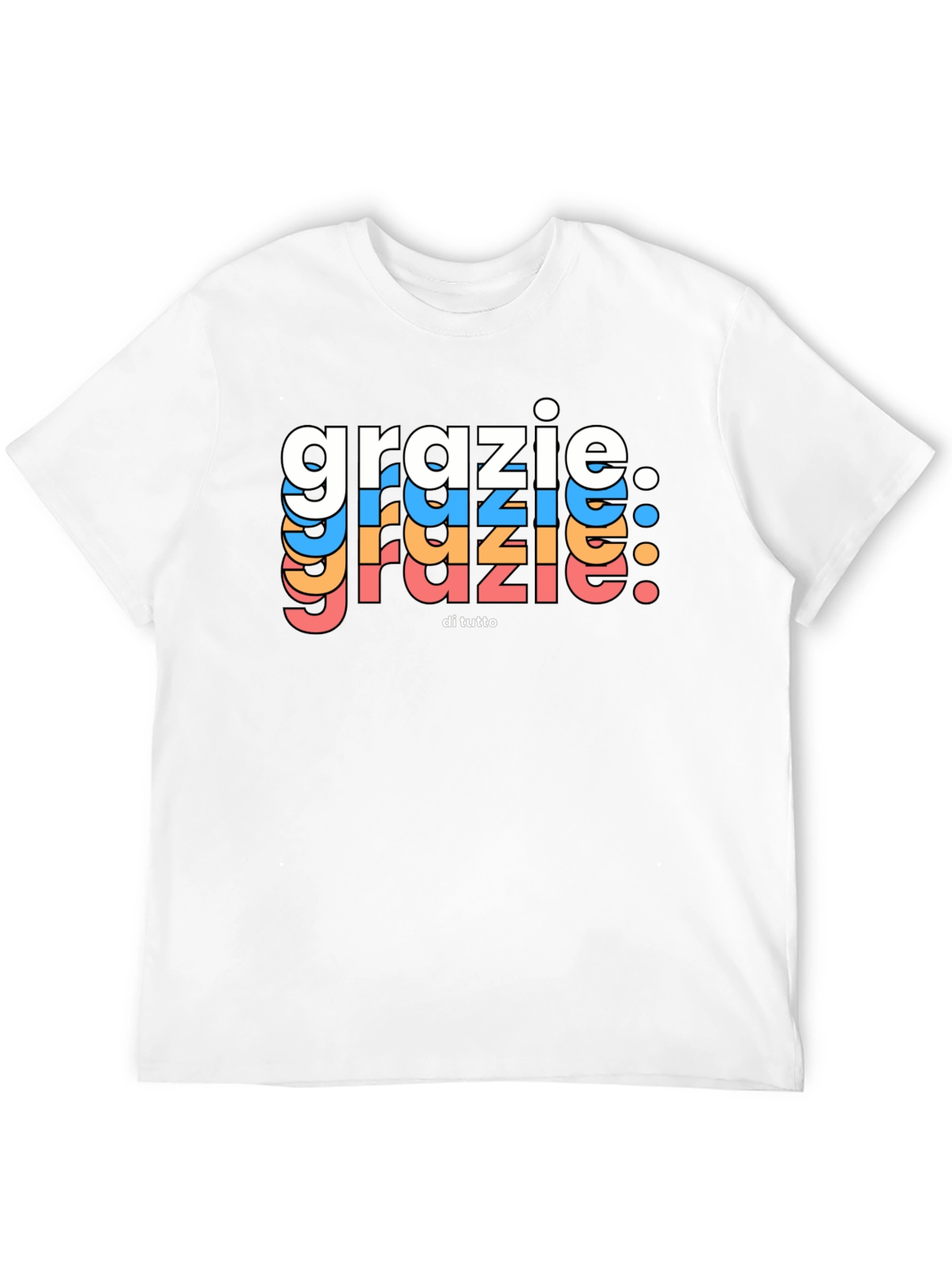 Grazie Di Tutto Graphic Tee - Black Cotton Blend
