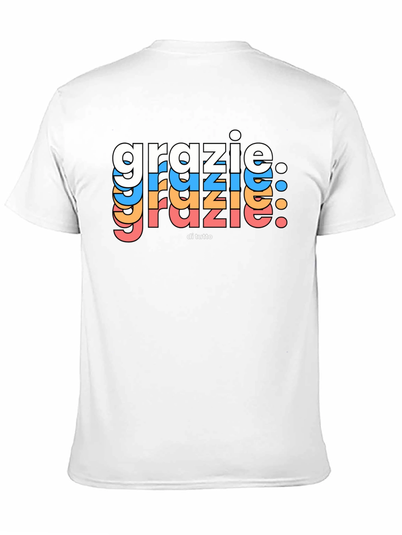 Grazie Di Tutto Graphic Tee - Black Cotton Blend