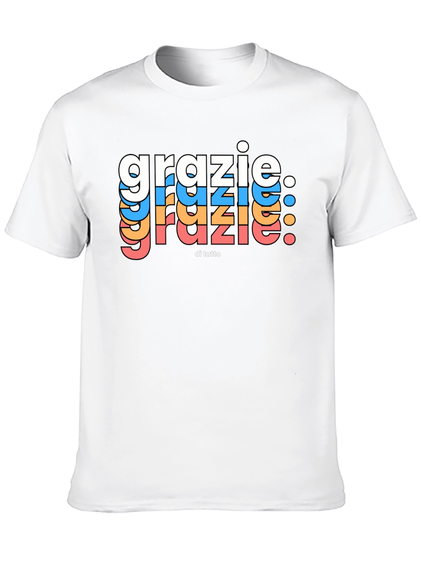 Grazie Di Tutto Graphic Tee - Black Cotton Blend