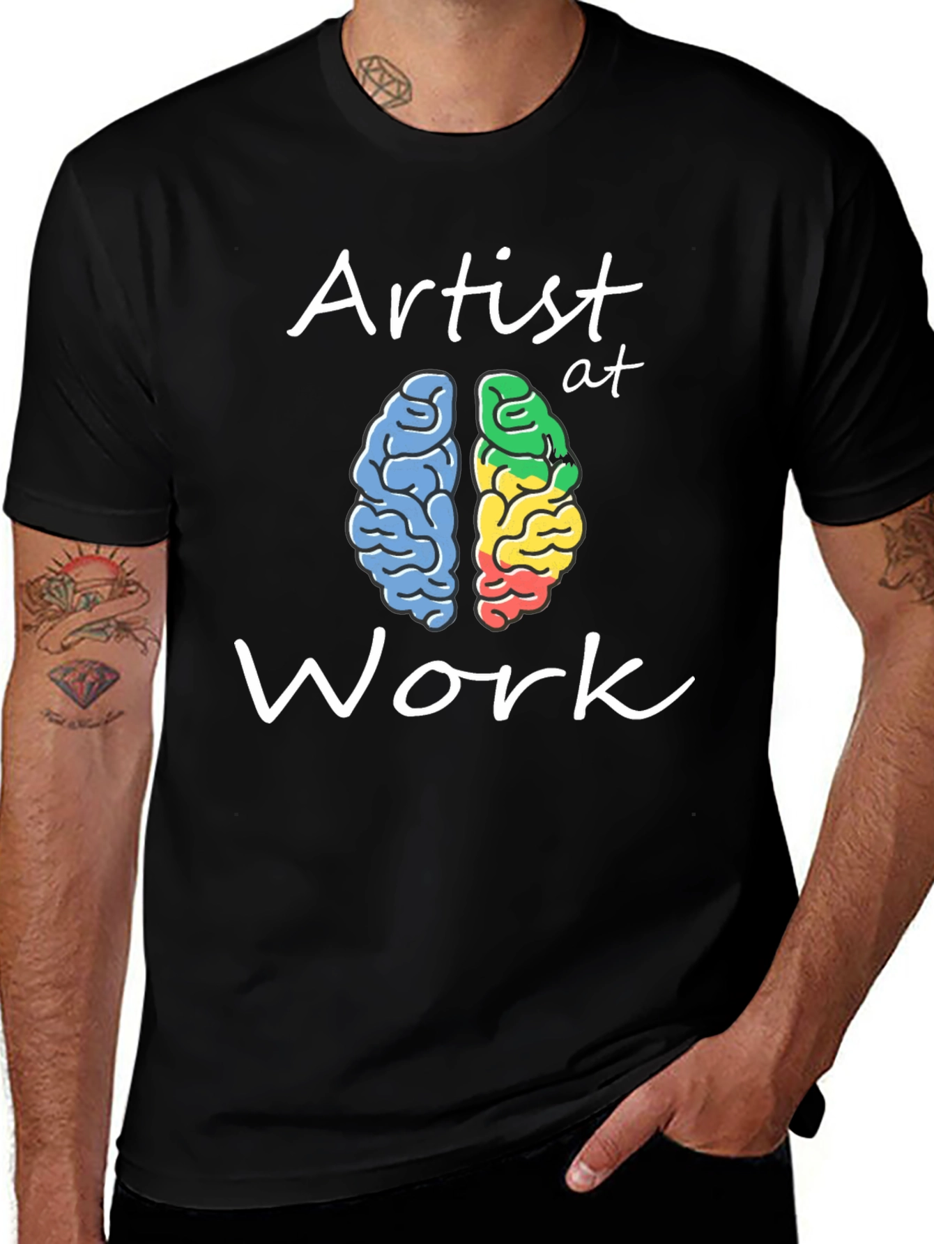 Artist at Work Brain Graphic Tee - Creative Minds Apparel