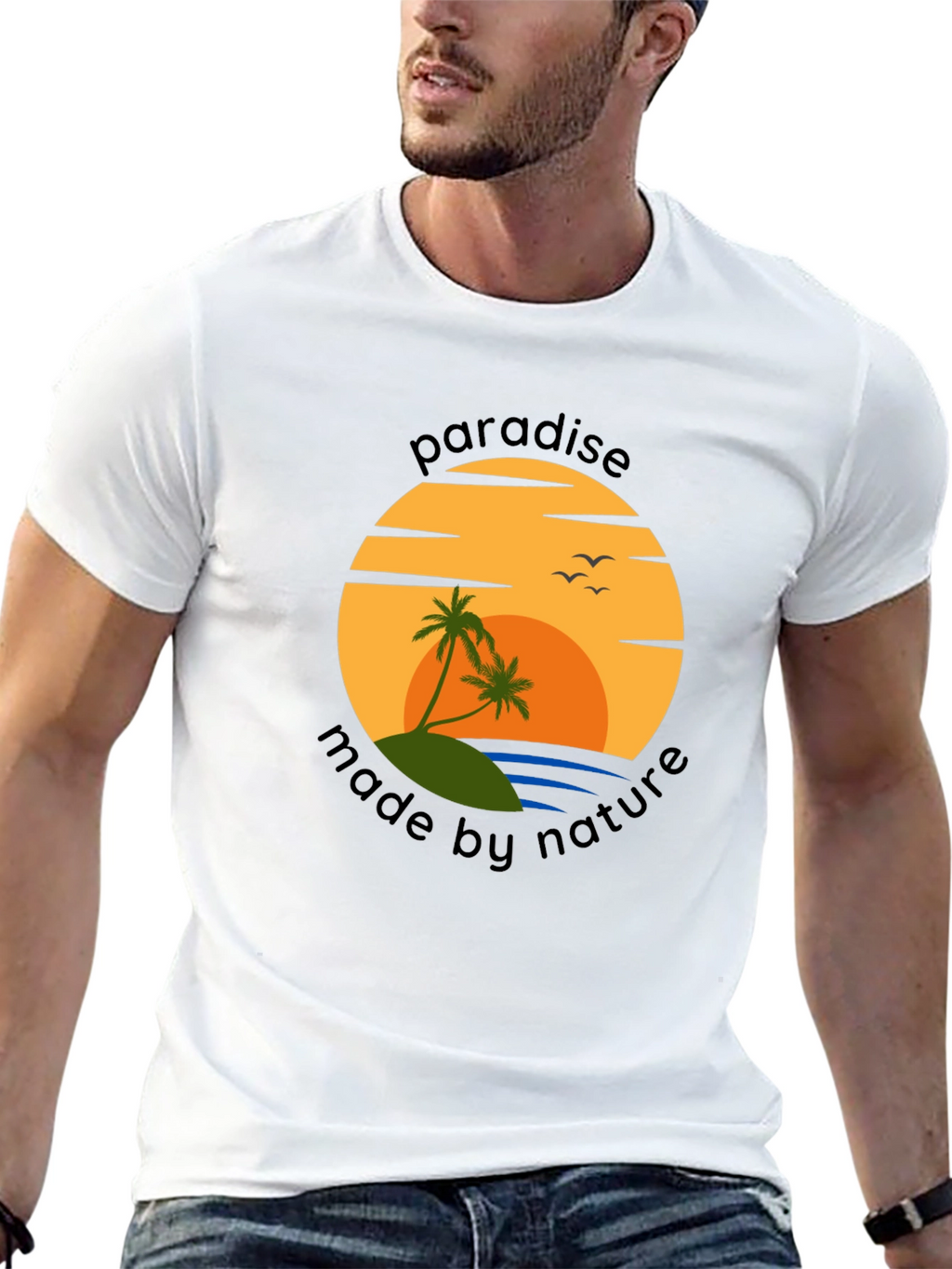 Paradise Made By Nature Graphic T-Shirt