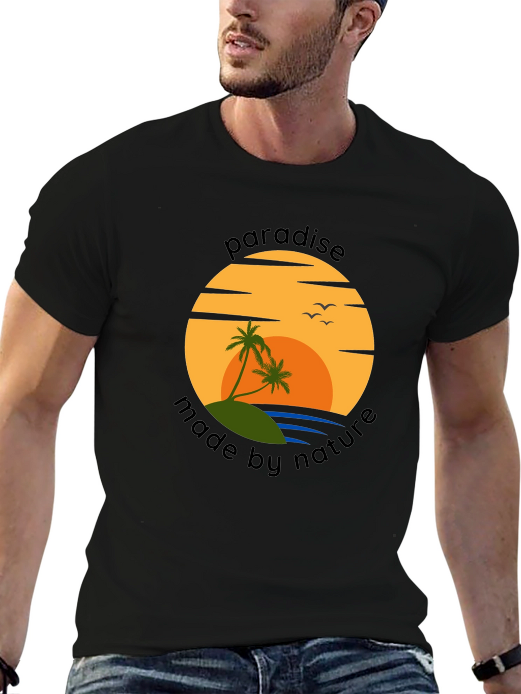 Paradise Made By Nature Graphic T-Shirt