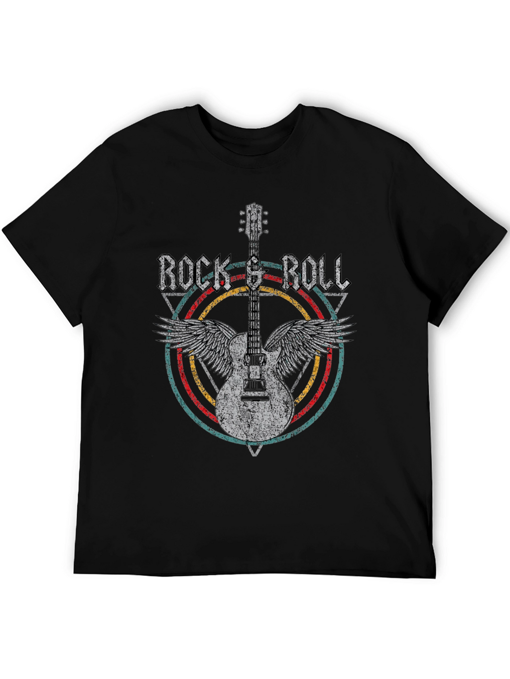 Retro Rock & Roll Guitar T-Shirt