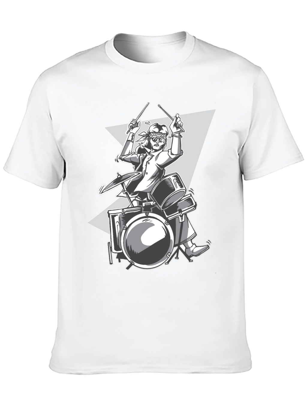 Drummer Graphic Tee - Rock and Roll Style