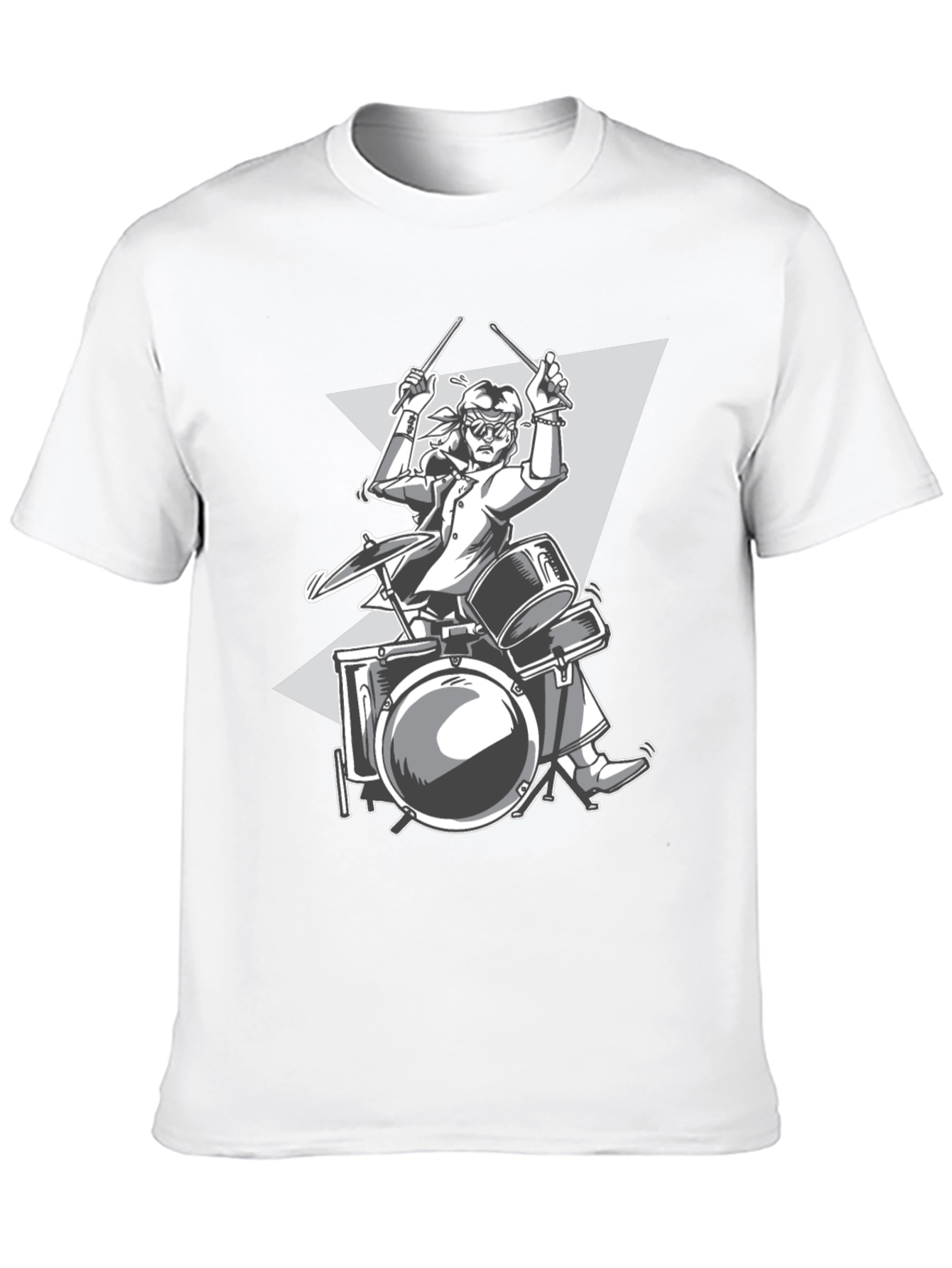 Drummer Graphic Tee - Rock and Roll Style