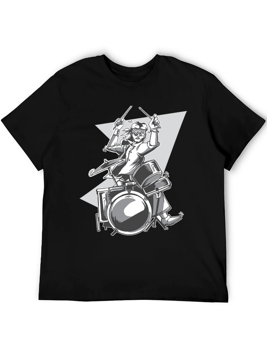 Drummer Graphic Tee - Rock and Roll Style