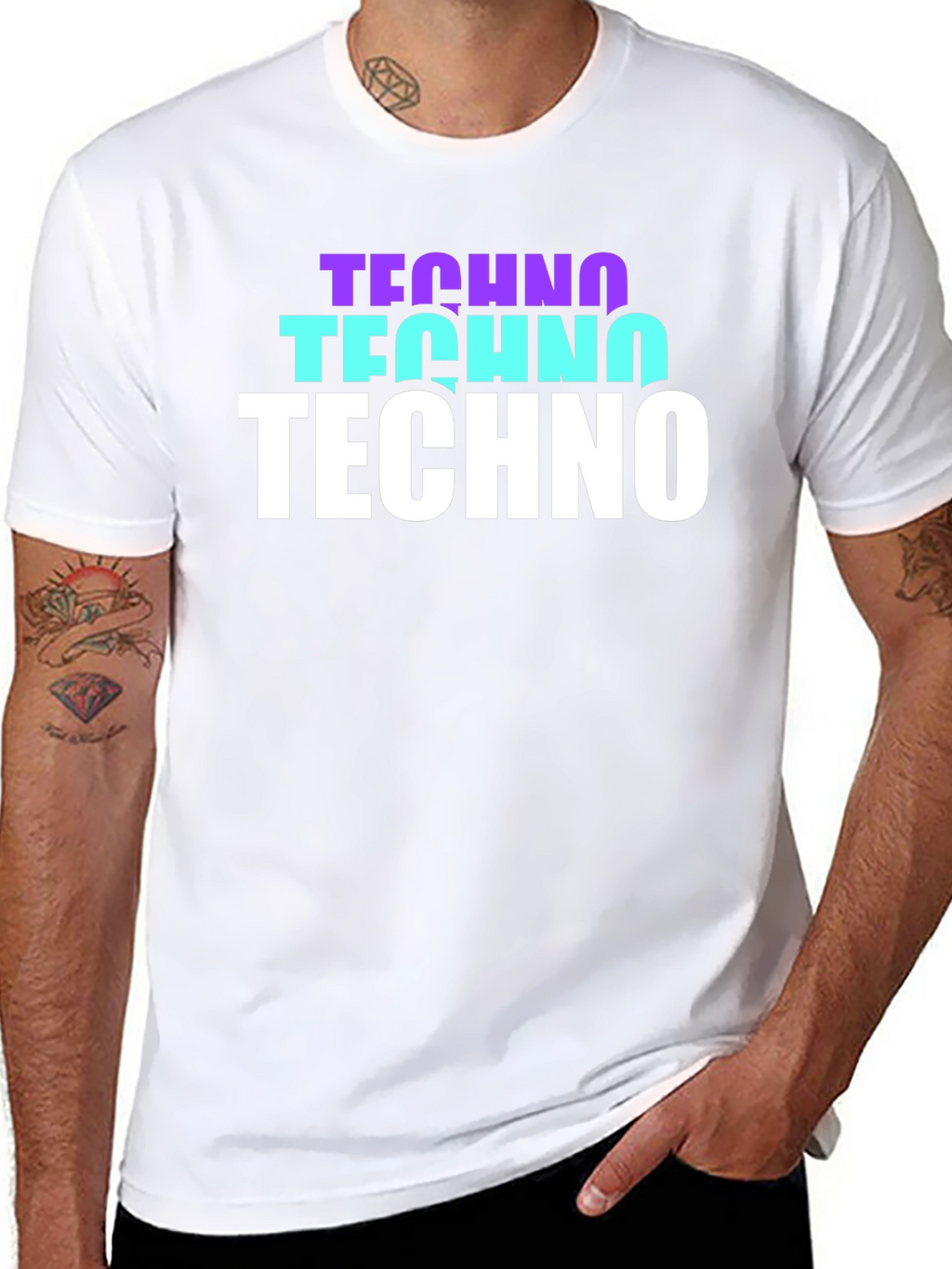Techno Graphic T-Shirt - Stylish Music Lover Tee
