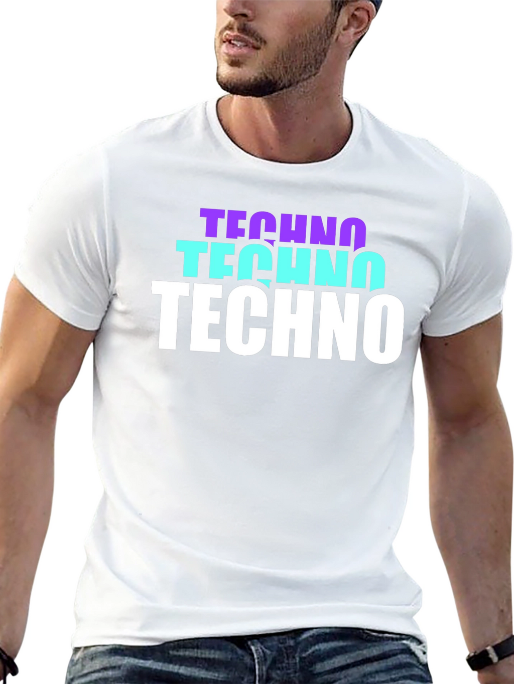 Techno Graphic T-Shirt - Stylish Music Lover Tee