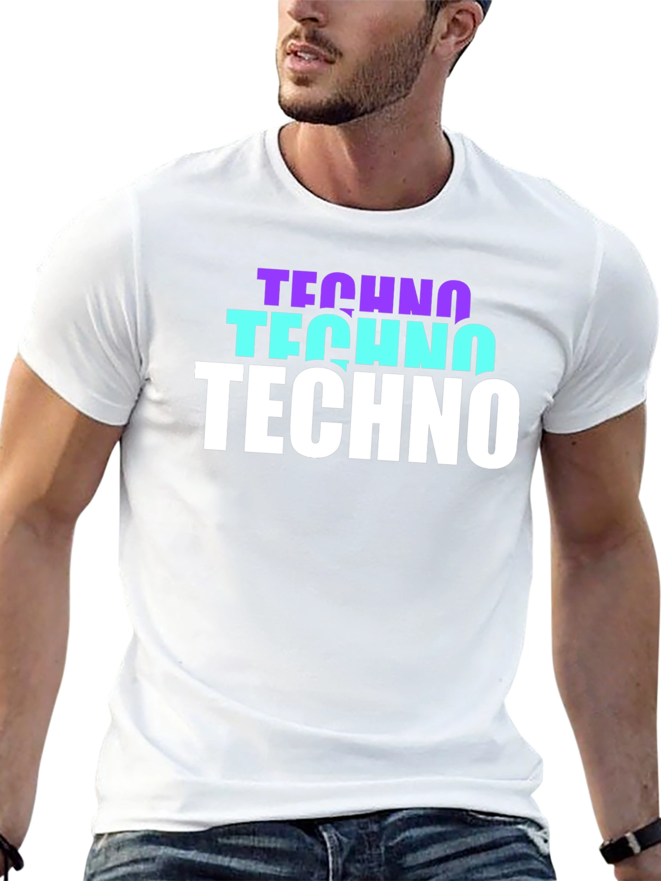 Techno Graphic T-Shirt - Stylish Music Lover Tee