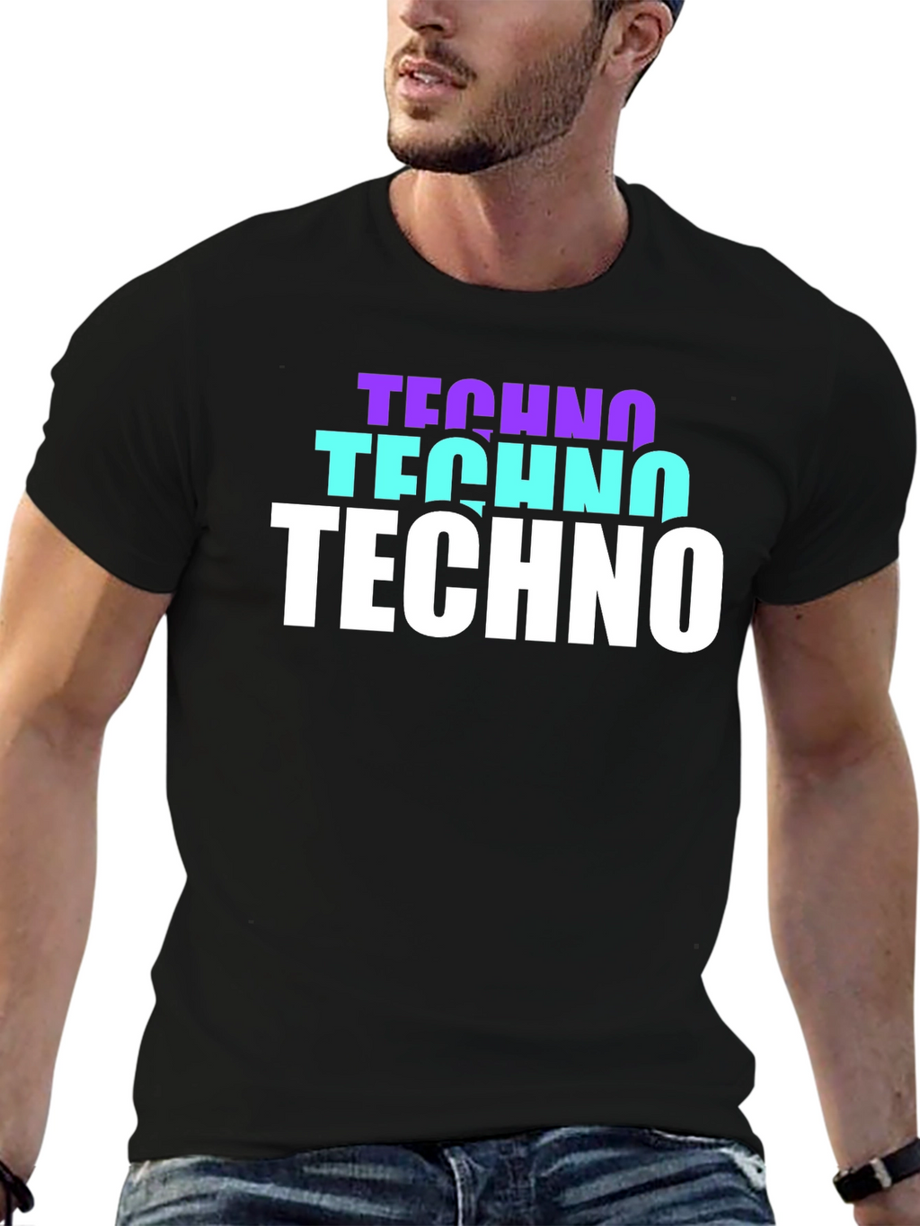 Techno Graphic T-Shirt - Stylish Music Lover Tee