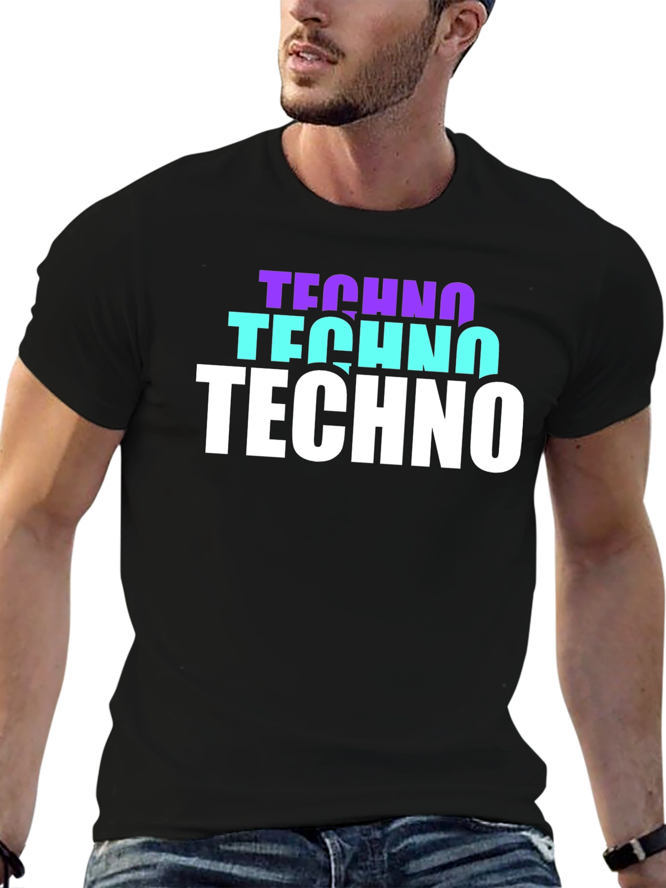 Techno Graphic T-Shirt - Stylish Music Lover Tee