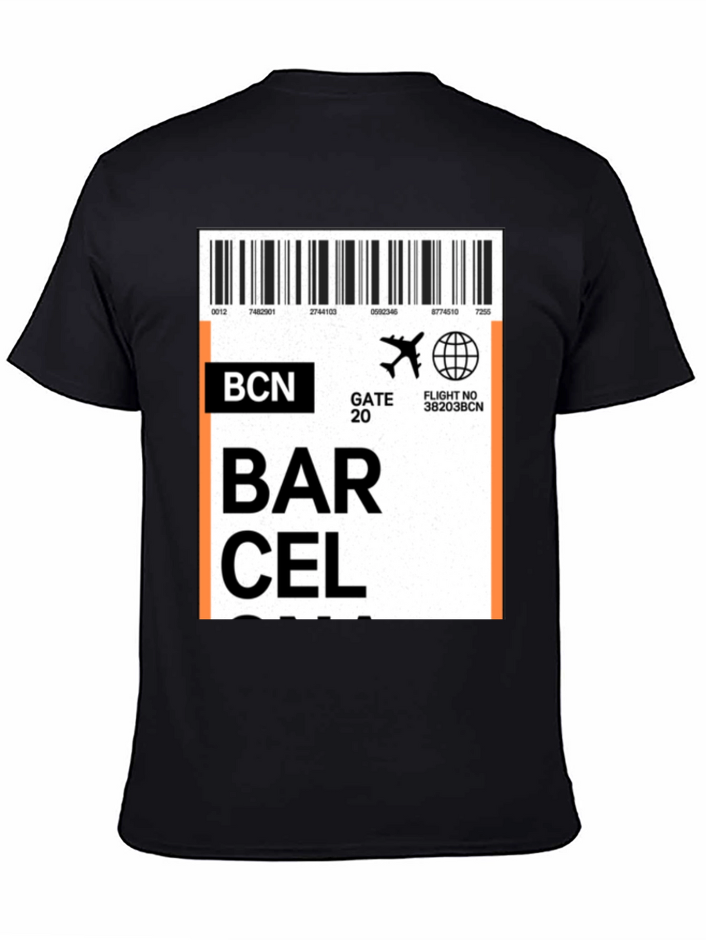 Barcelona Airport Ticket T-Shirt - Travel Souvenir