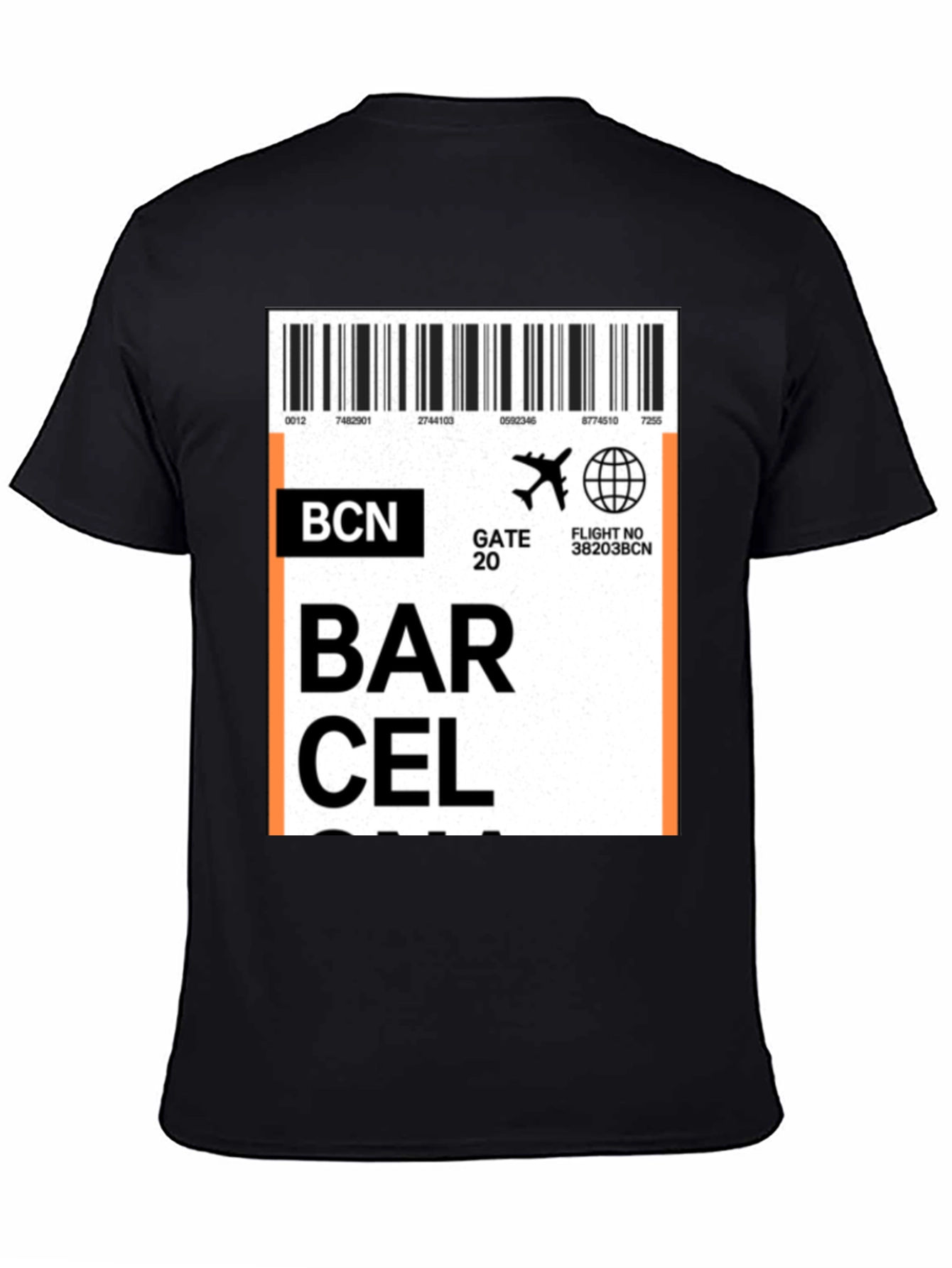 Barcelona Airport Ticket T-Shirt - Travel Souvenir