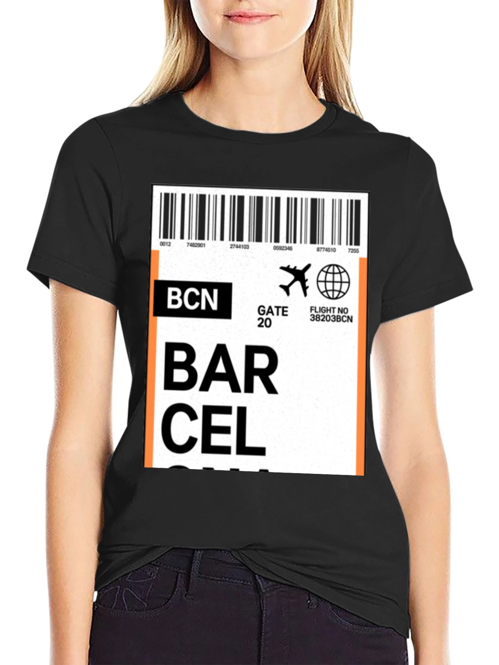Barcelona Airport Ticket T-Shirt - Travel Souvenir