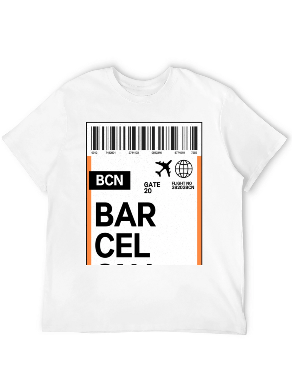 Barcelona Airport Ticket T-Shirt - Travel Souvenir