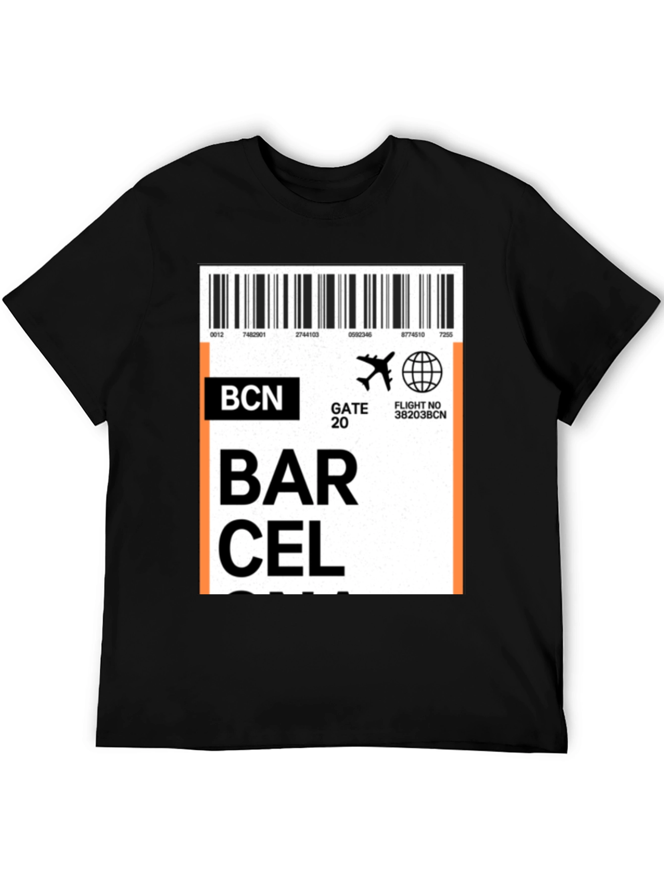 Barcelona Airport Ticket T-Shirt - Travel Souvenir