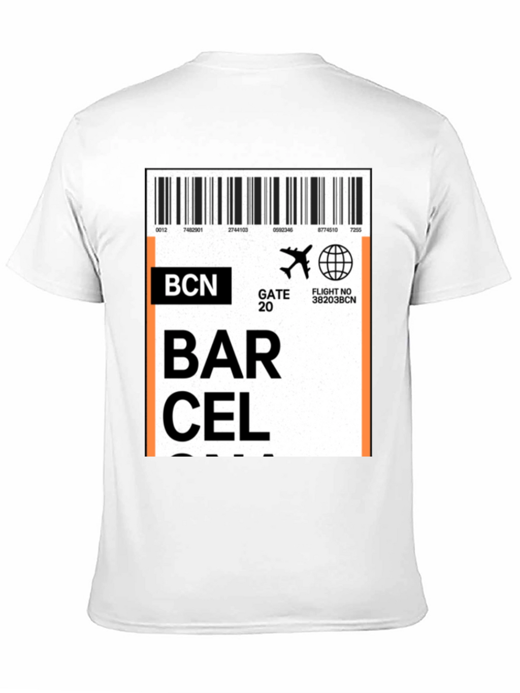Barcelona Airport Ticket T-Shirt - Travel Souvenir