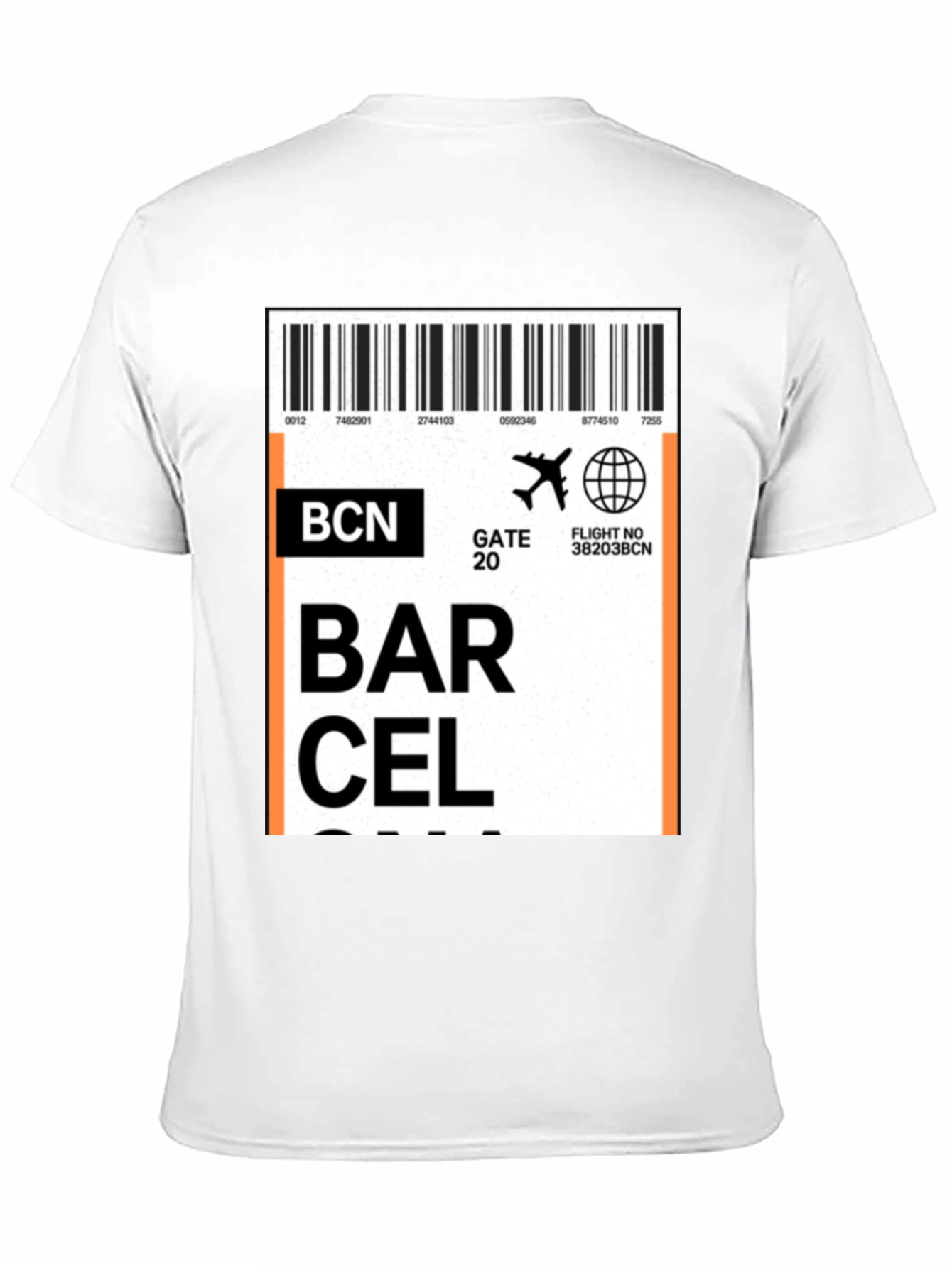 Barcelona Airport Ticket T-Shirt - Travel Souvenir