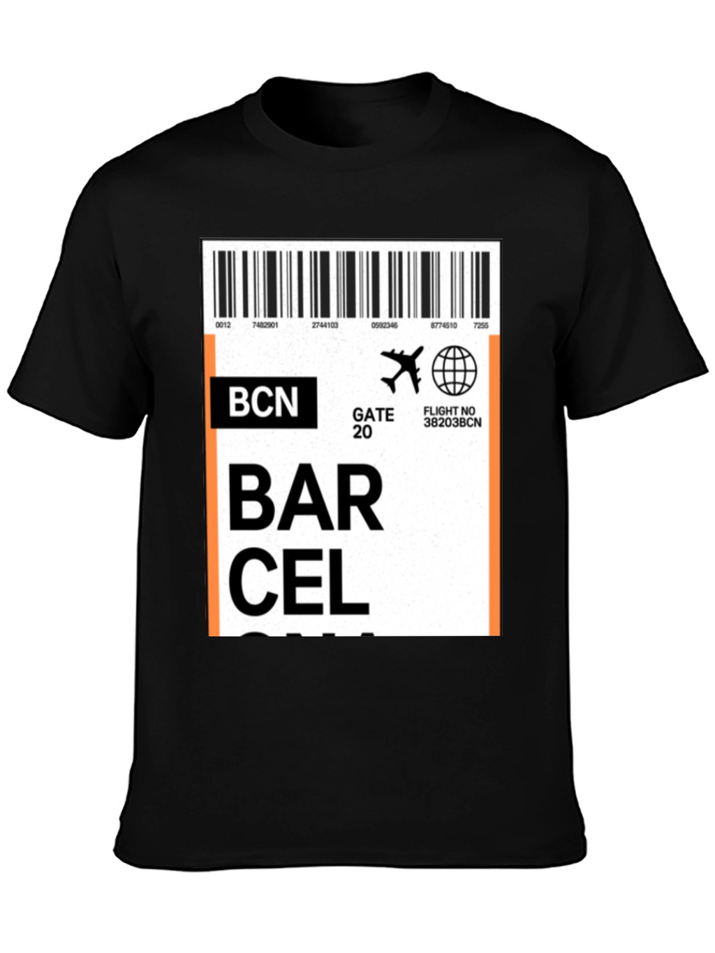 Barcelona Airport Ticket T-Shirt - Travel Souvenir