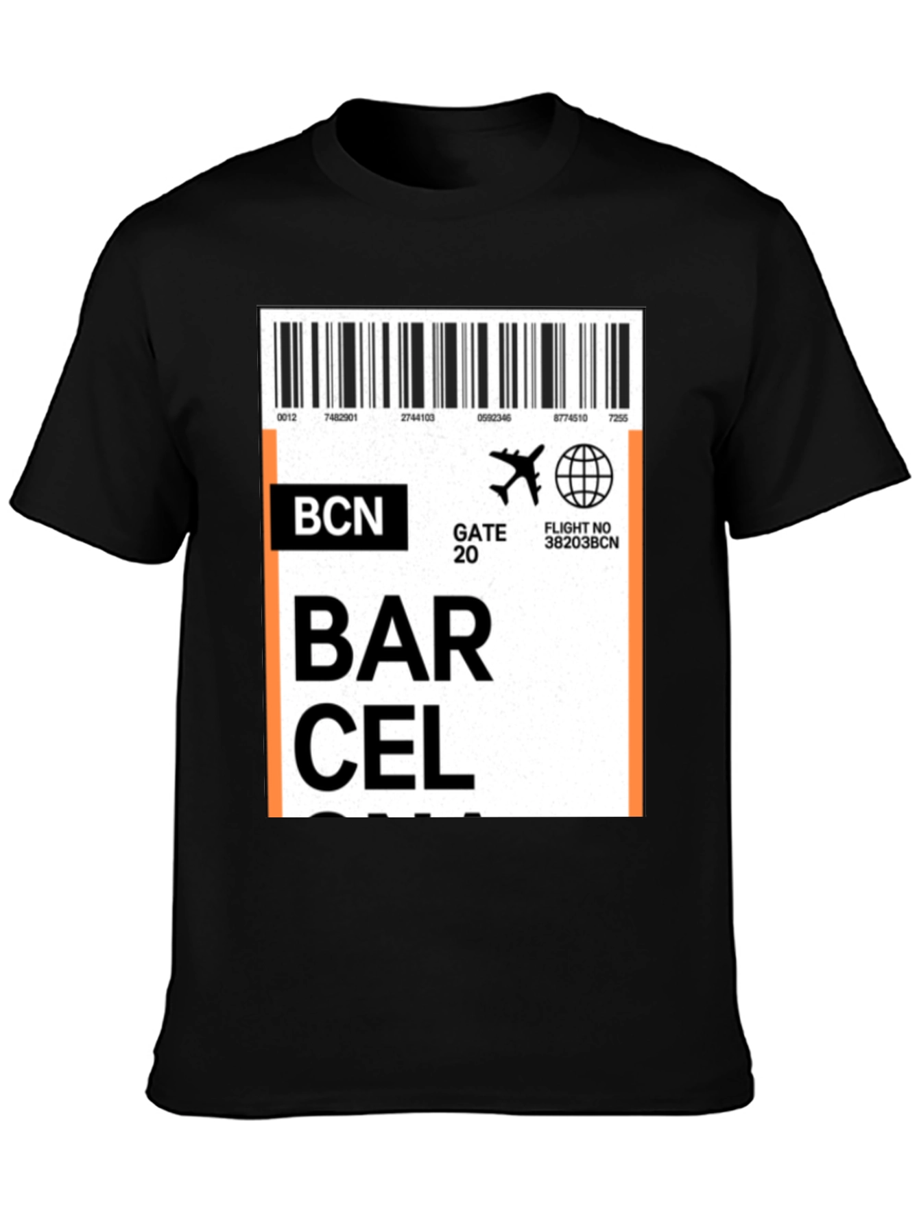 Barcelona Airport Ticket T-Shirt - Travel Souvenir