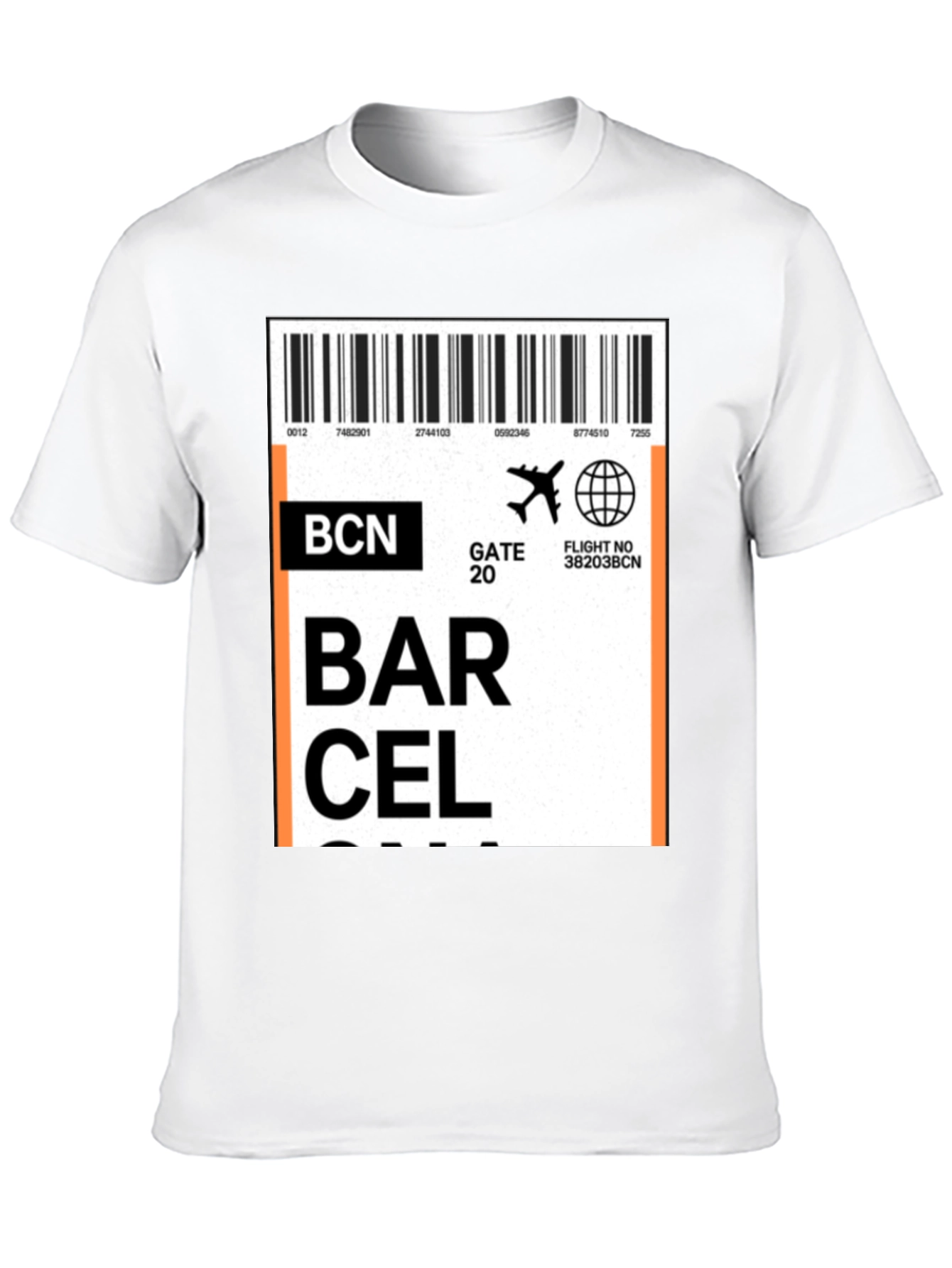 Barcelona Airport Ticket T-Shirt - Travel Souvenir