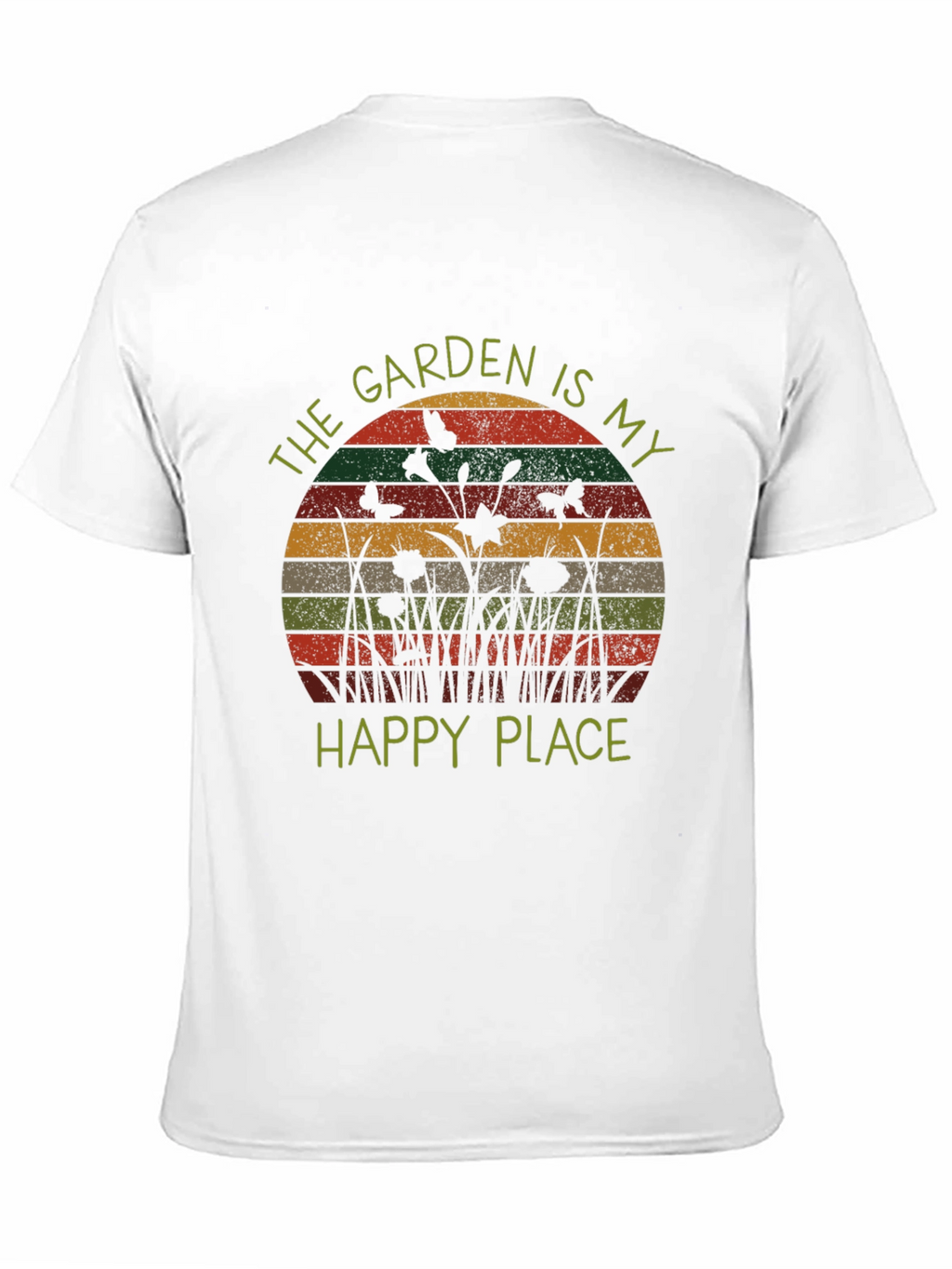 Garden is My Happy Place Retro Tee