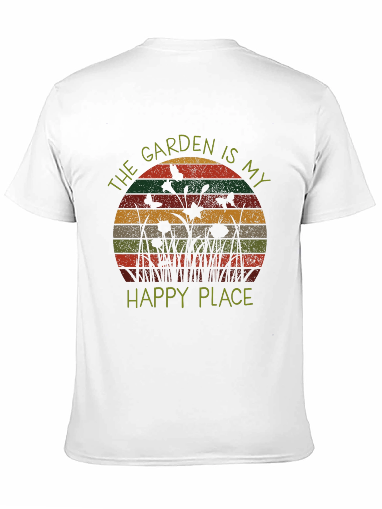 Garden is My Happy Place Retro Tee
