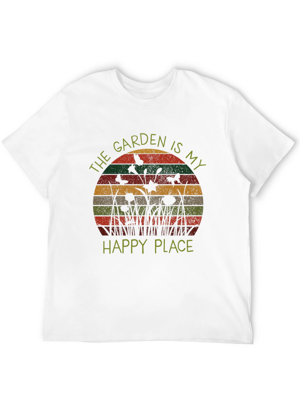 Garden is My Happy Place Retro Tee