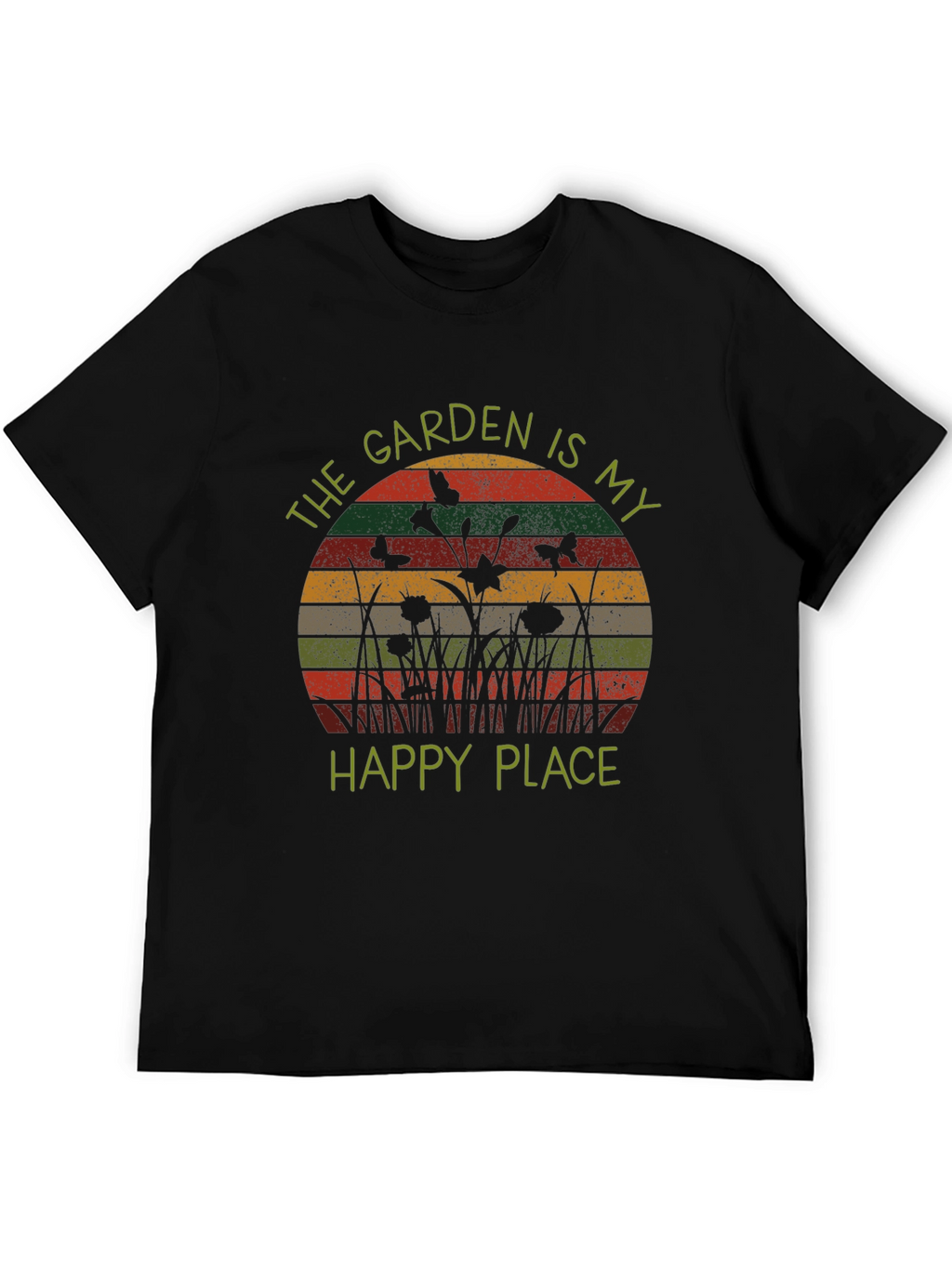 Garden is My Happy Place Retro Tee