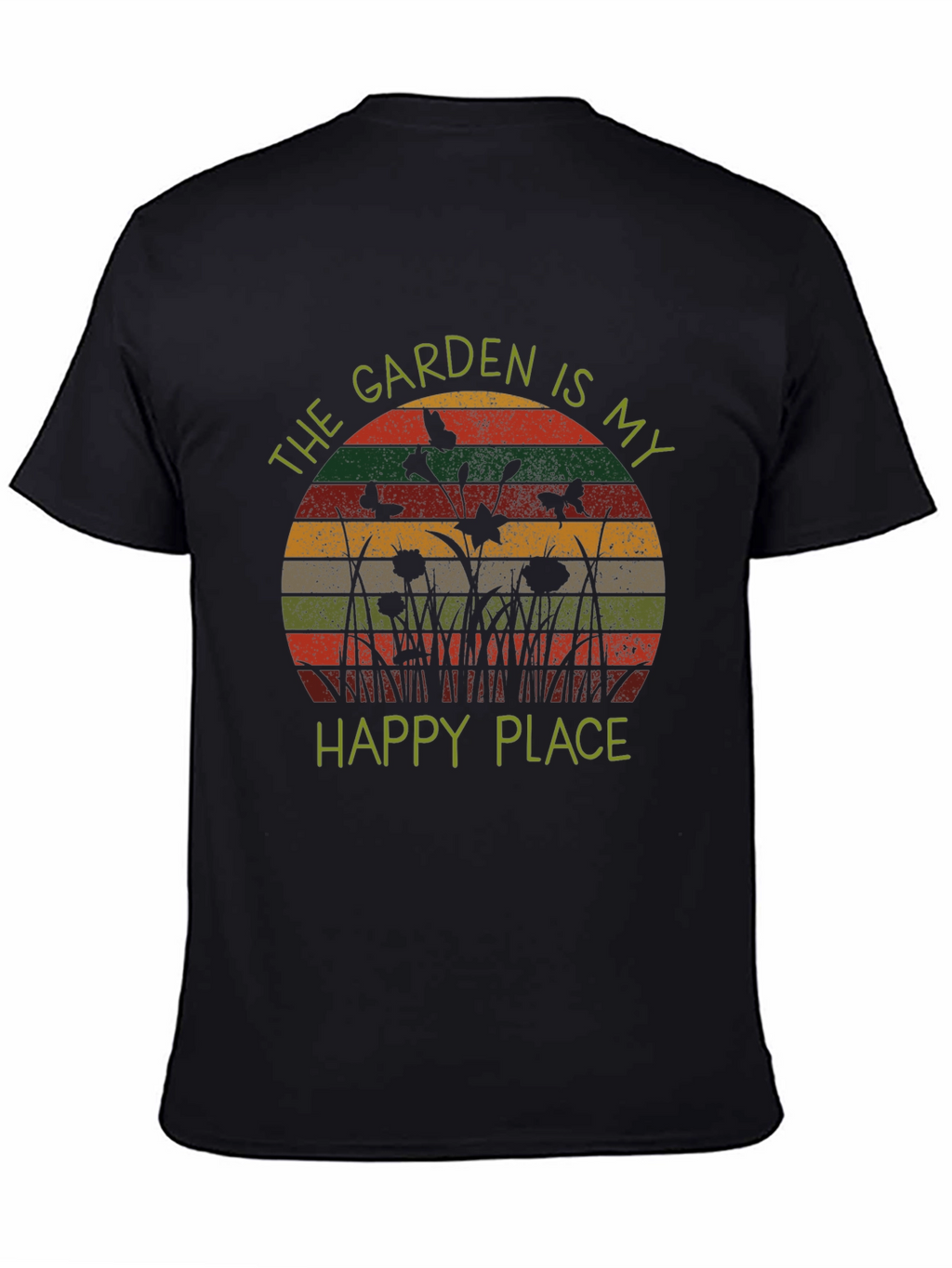 Garden is My Happy Place Retro Tee