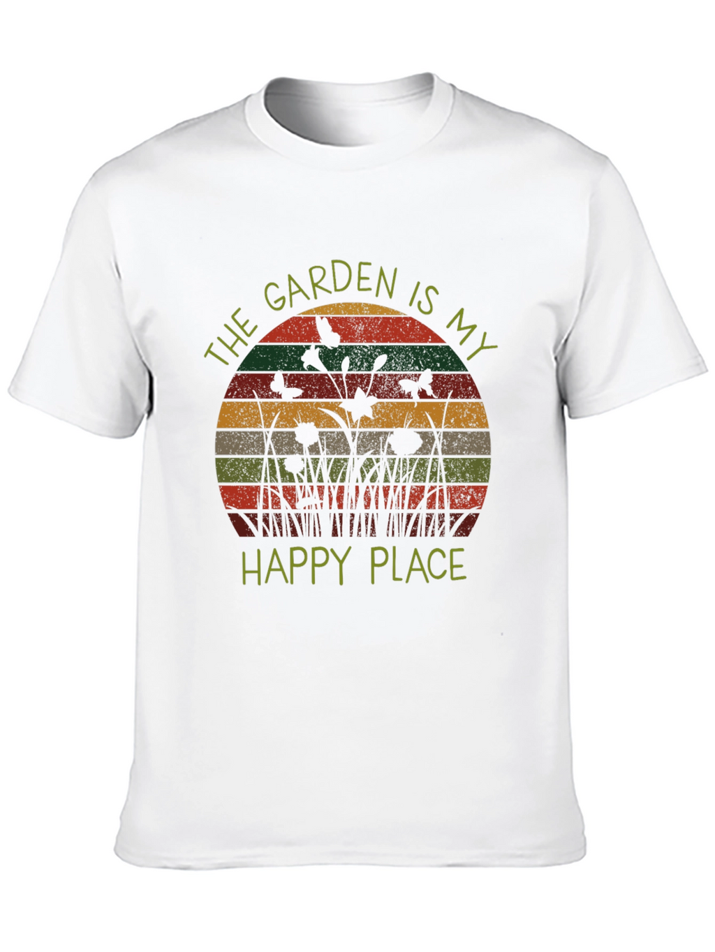 Garden is My Happy Place Retro Tee