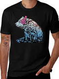 Bear with Headphones Graphic T-Shirt
