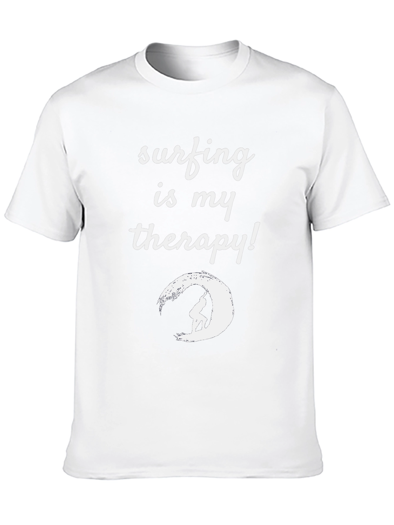 Surfing Therapy T-Shirt - Black Graphic Tee
