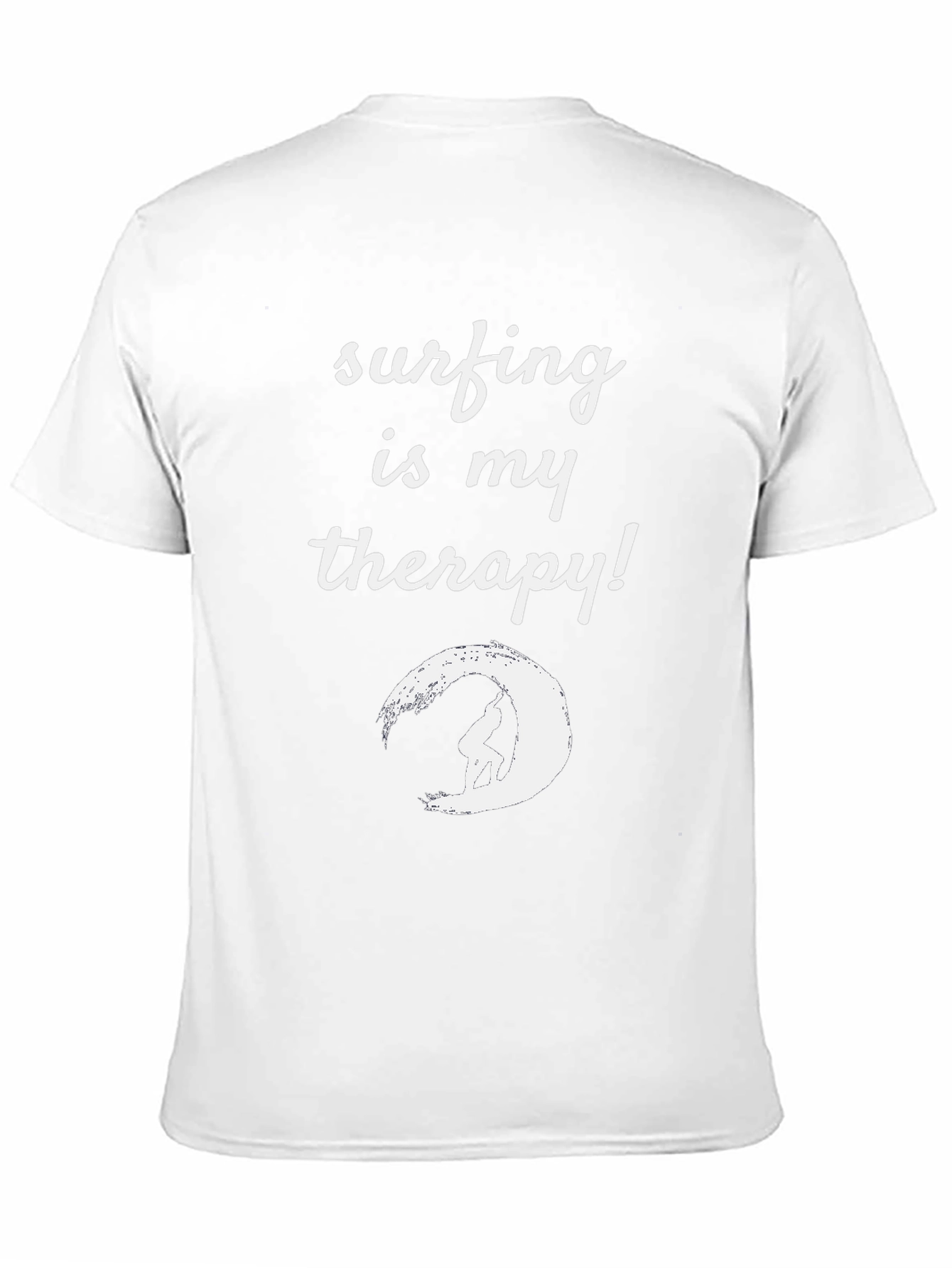 Surfing Therapy T-Shirt - Black Graphic Tee