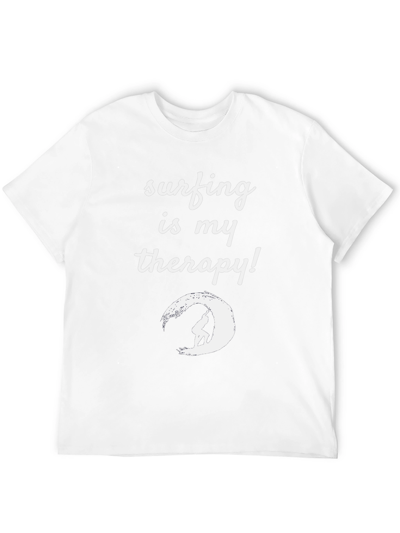 Surfing Therapy T-Shirt - Black Graphic Tee