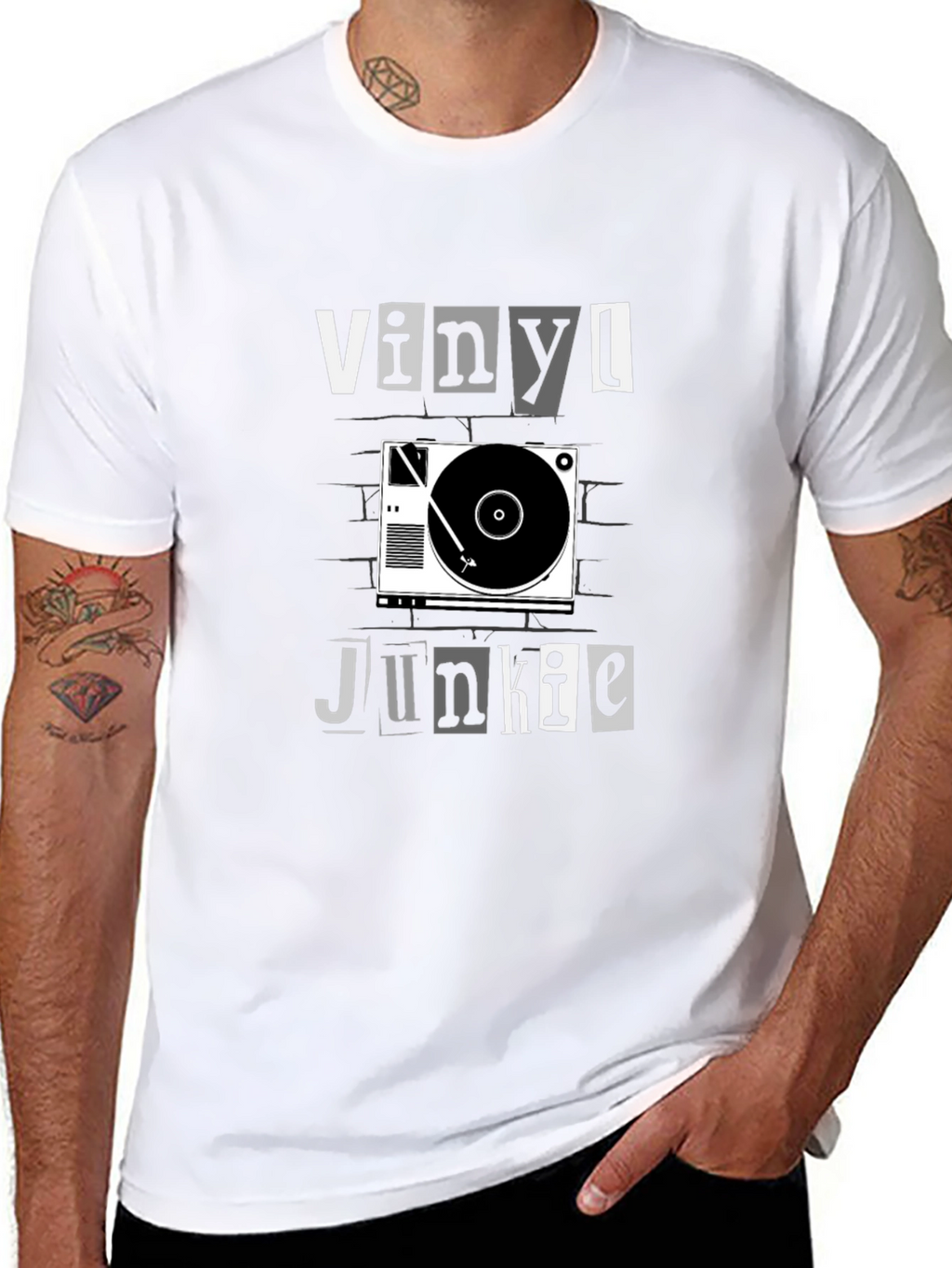 Vinyl Junkie Graphic T-Shirt