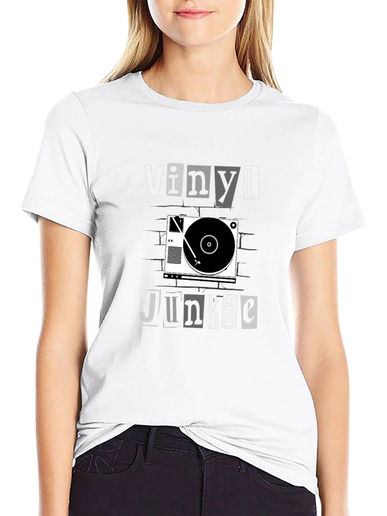 Vinyl Junkie Graphic T-Shirt
