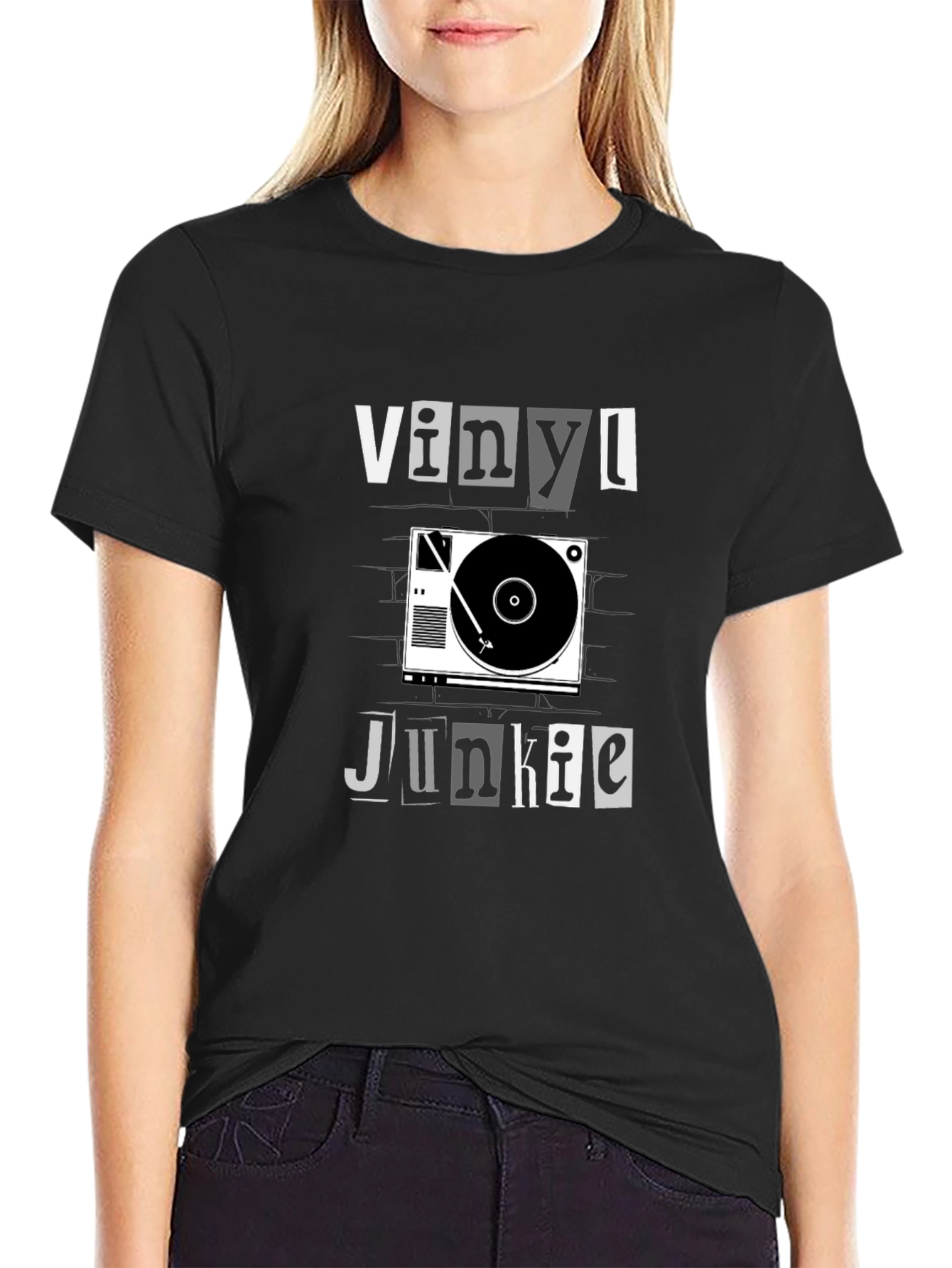 Vinyl Junkie Graphic T-Shirt