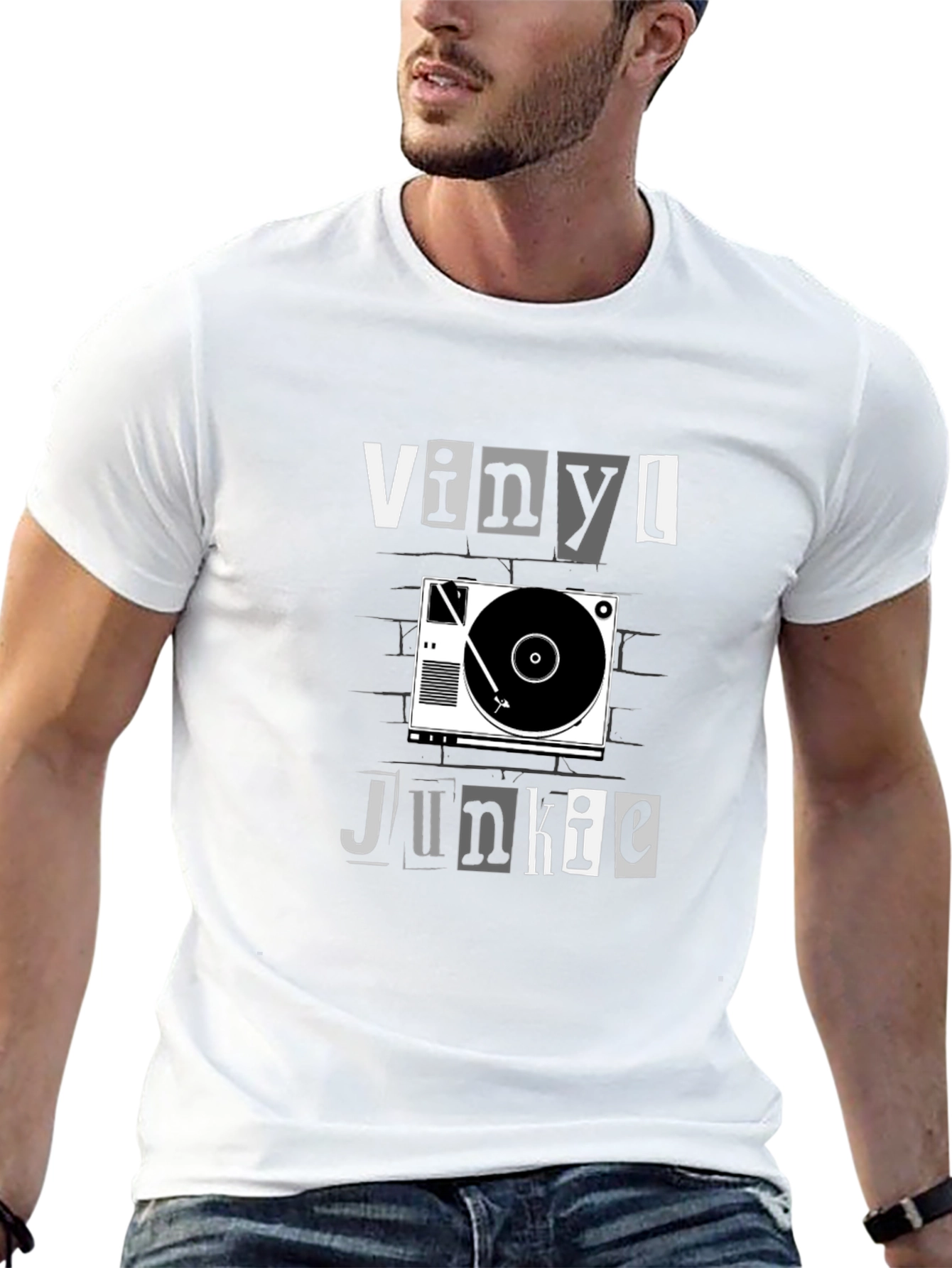 Vinyl Junkie Graphic T-Shirt
