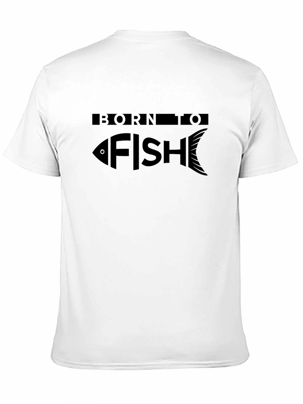 Born To Fish Black Graphic Tee